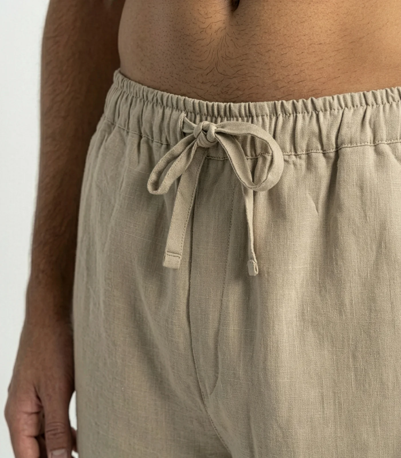 Men's Organic Linen Lounge Shirt & Lounge Shorts - Image 25