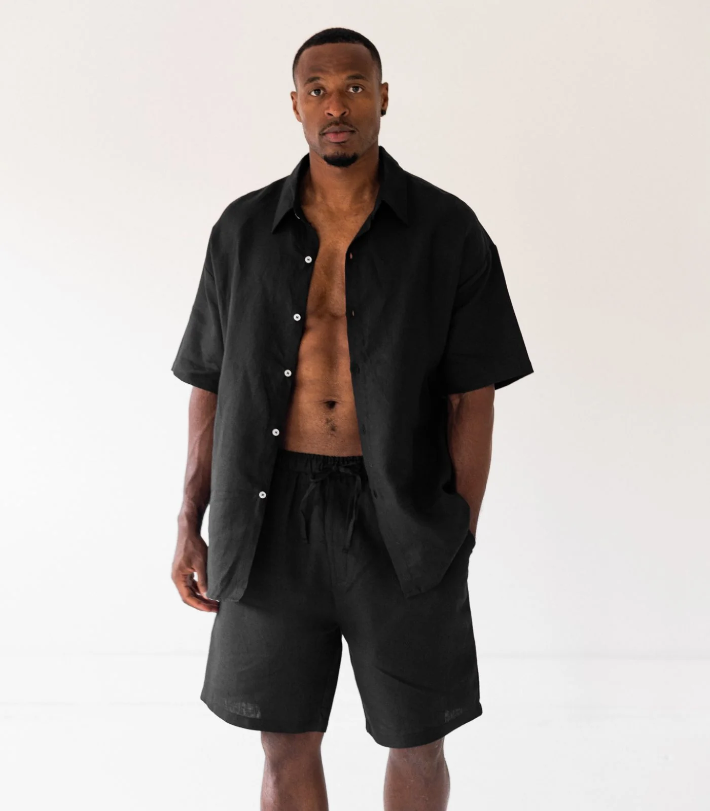 Men’s Organic Linen Lounge Shorts - Image 3