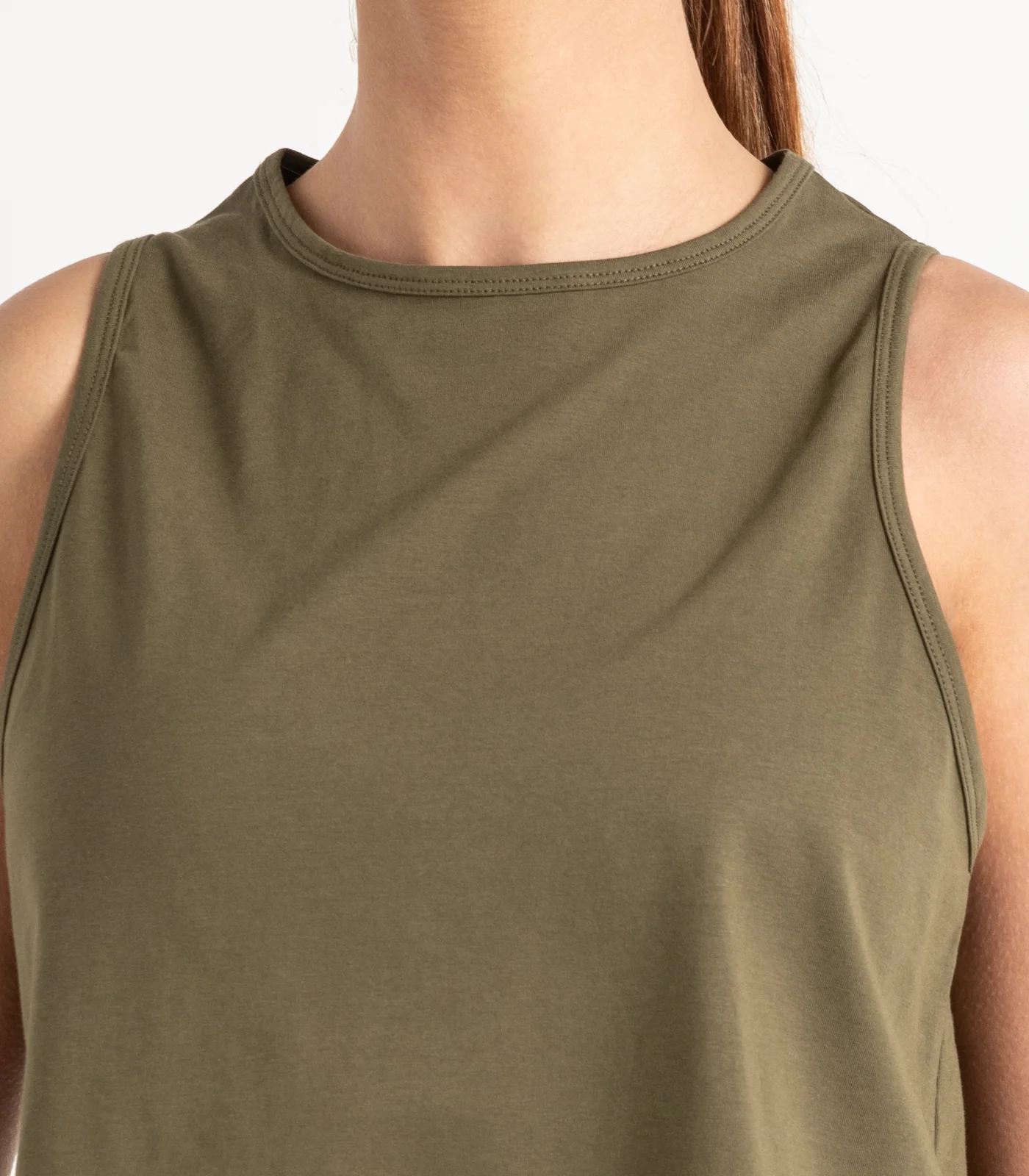 Organic Cotton Cropped Lounge Tank - Last Chance - Image 10