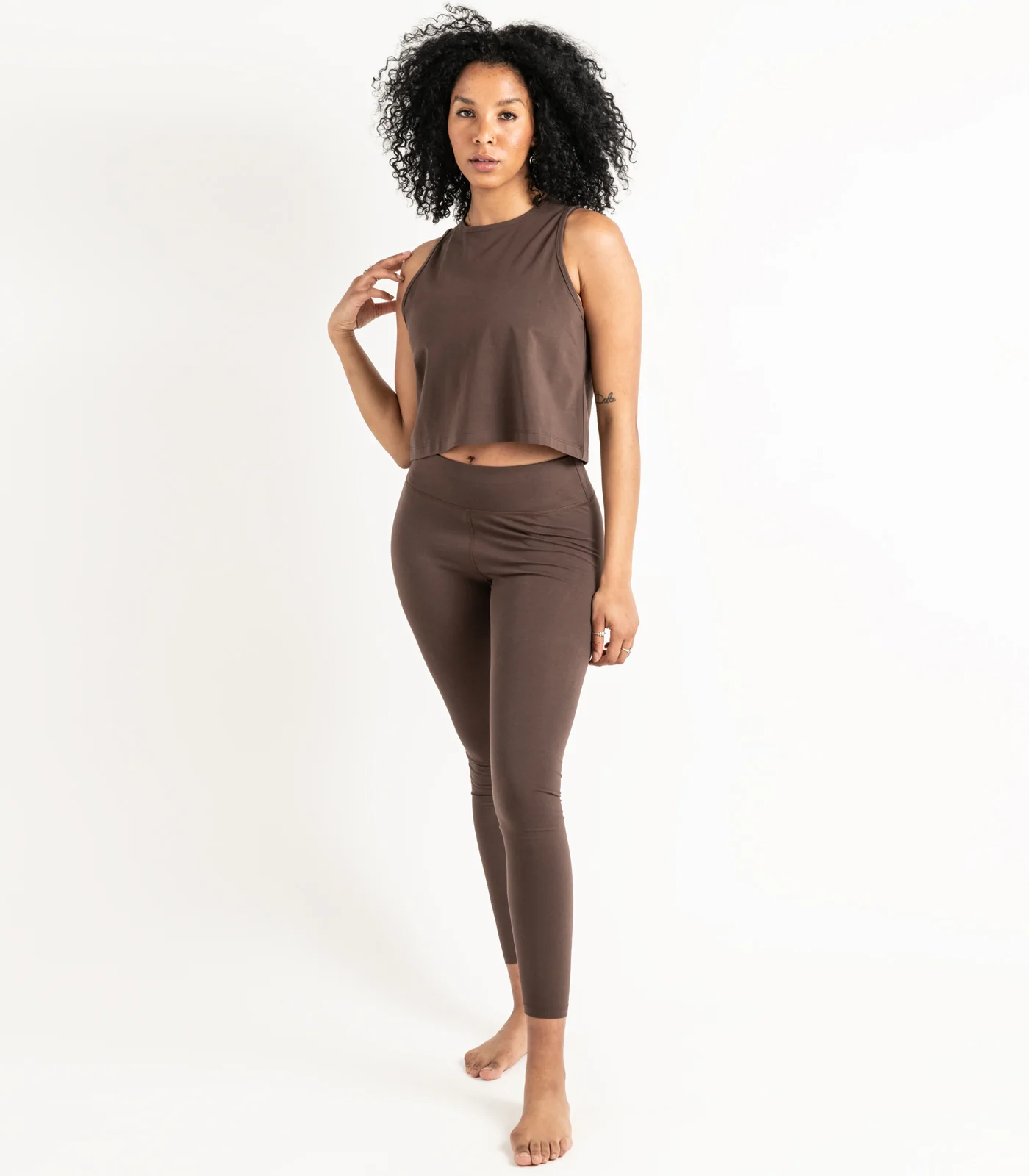 Organic Cotton Cropped Lounge Tank - Last Chance - Image 6