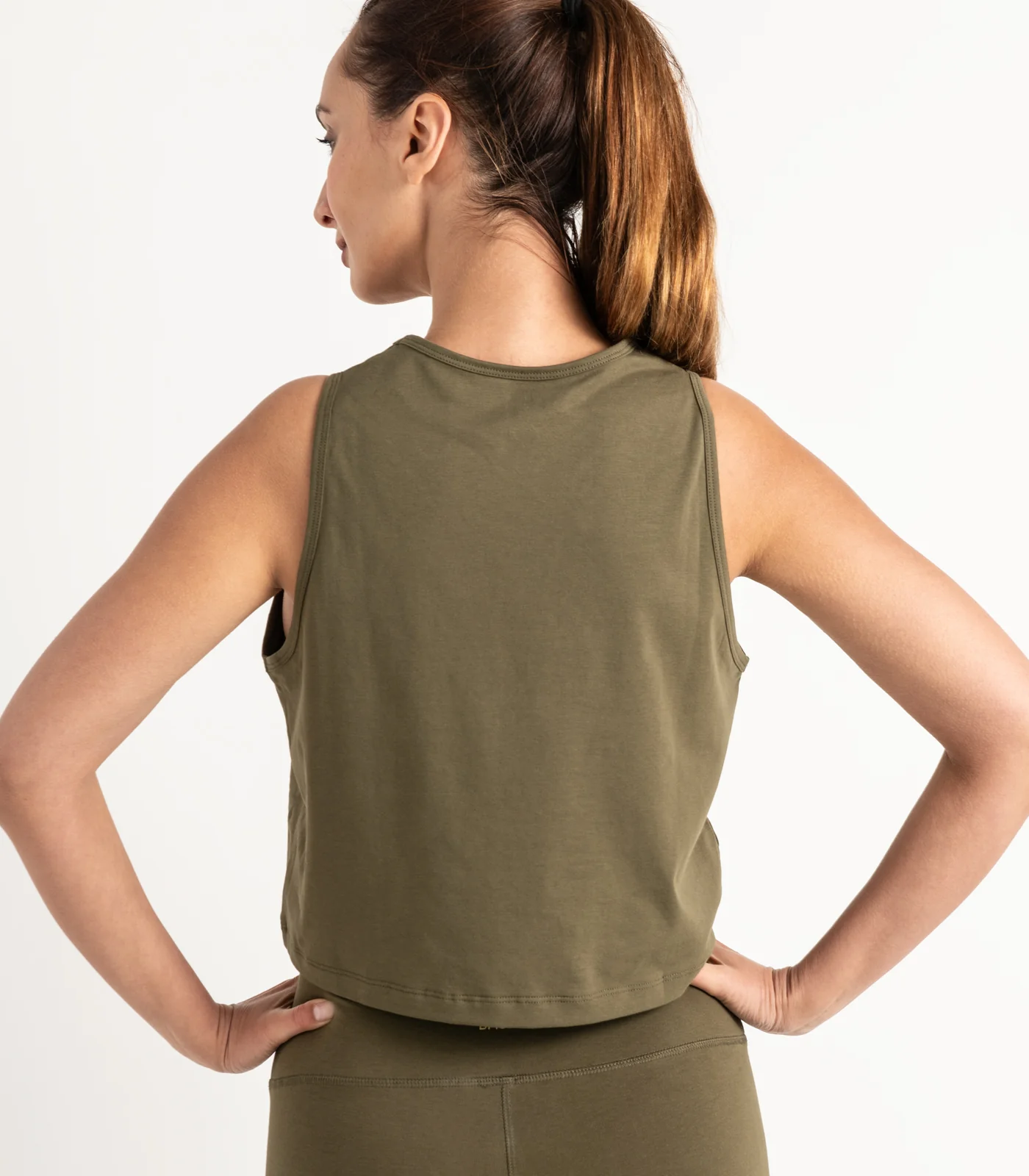 Organic Cotton Cropped Lounge Tank - Last Chance - Image 9