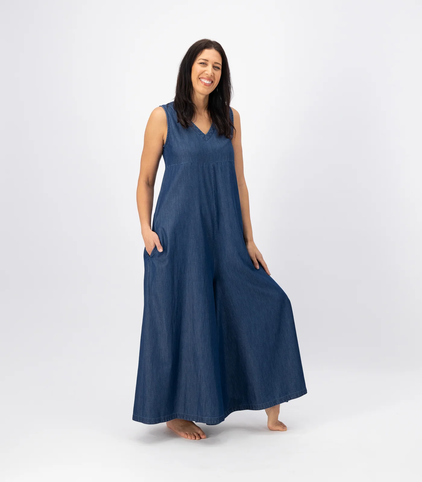Organic Cotton Denim Jumpsuit - Image 3