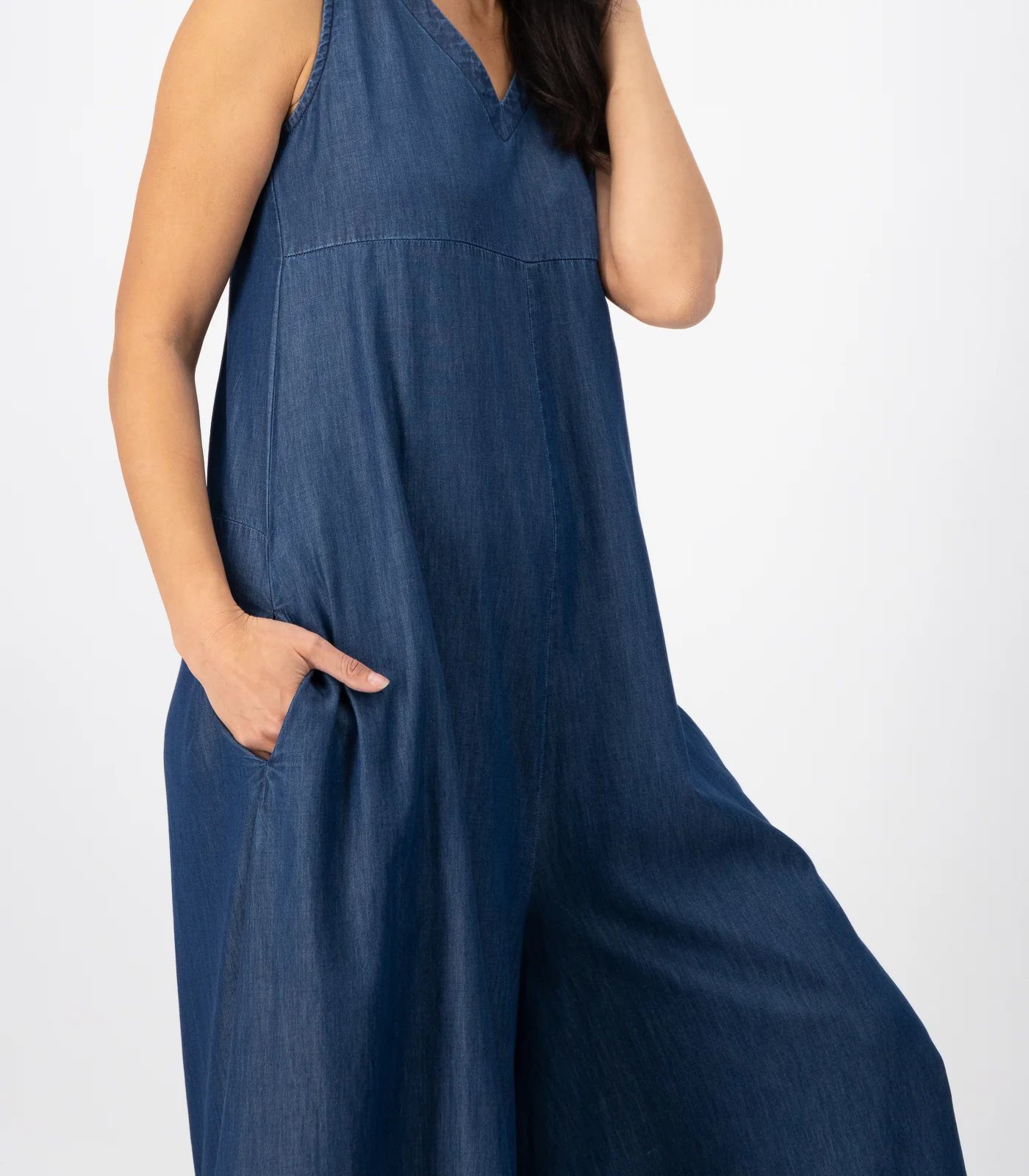 Organic Cotton Denim Jumpsuit - Image 6