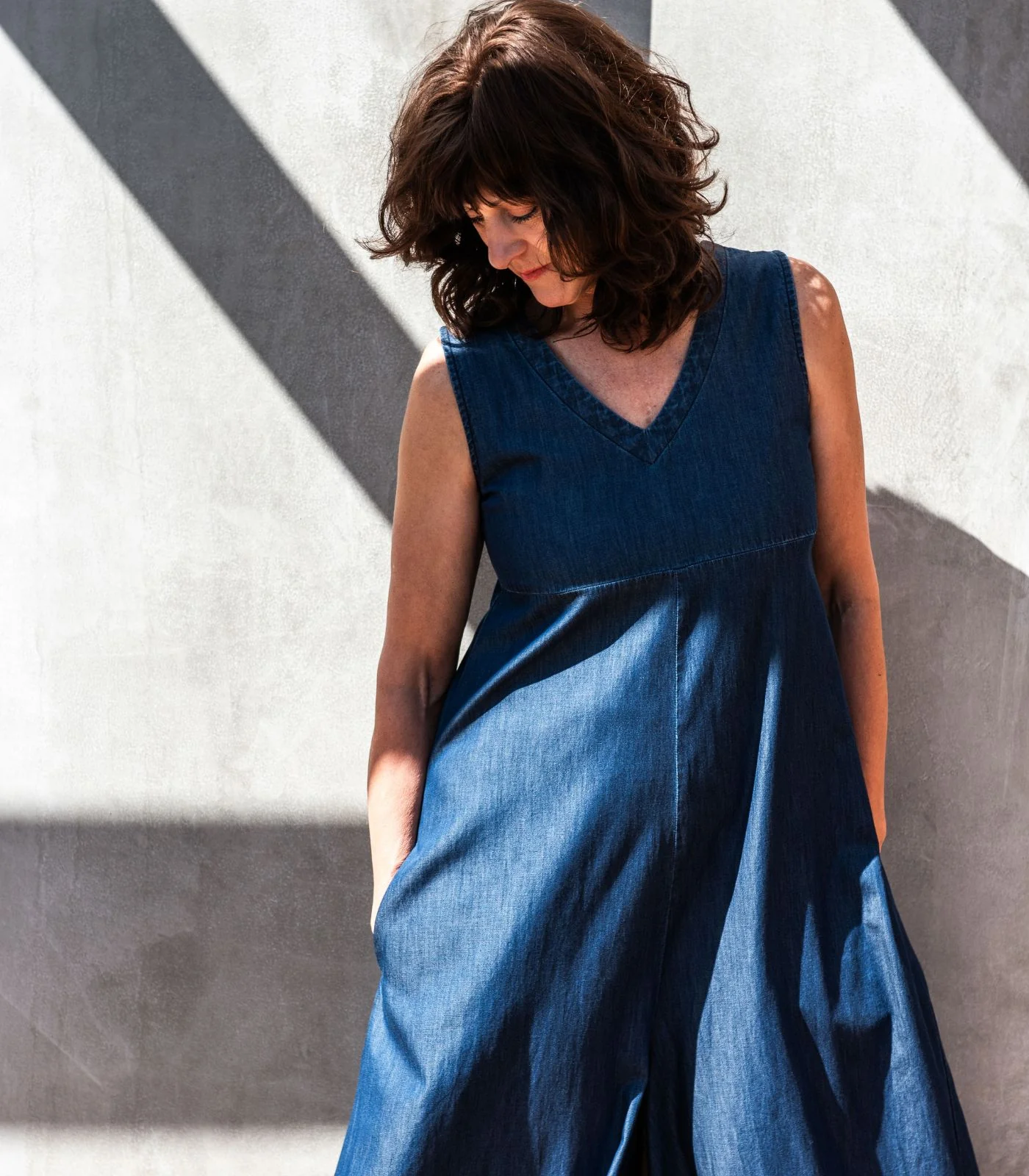 Organic Cotton Denim Jumpsuit - Image 8