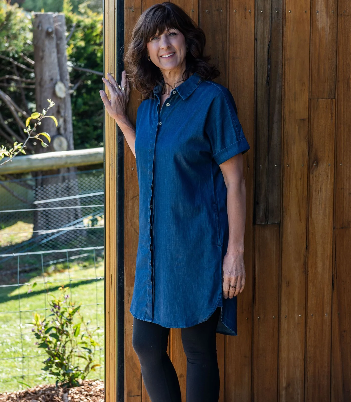 Organic Cotton Denim Shirt Dress - Image 10