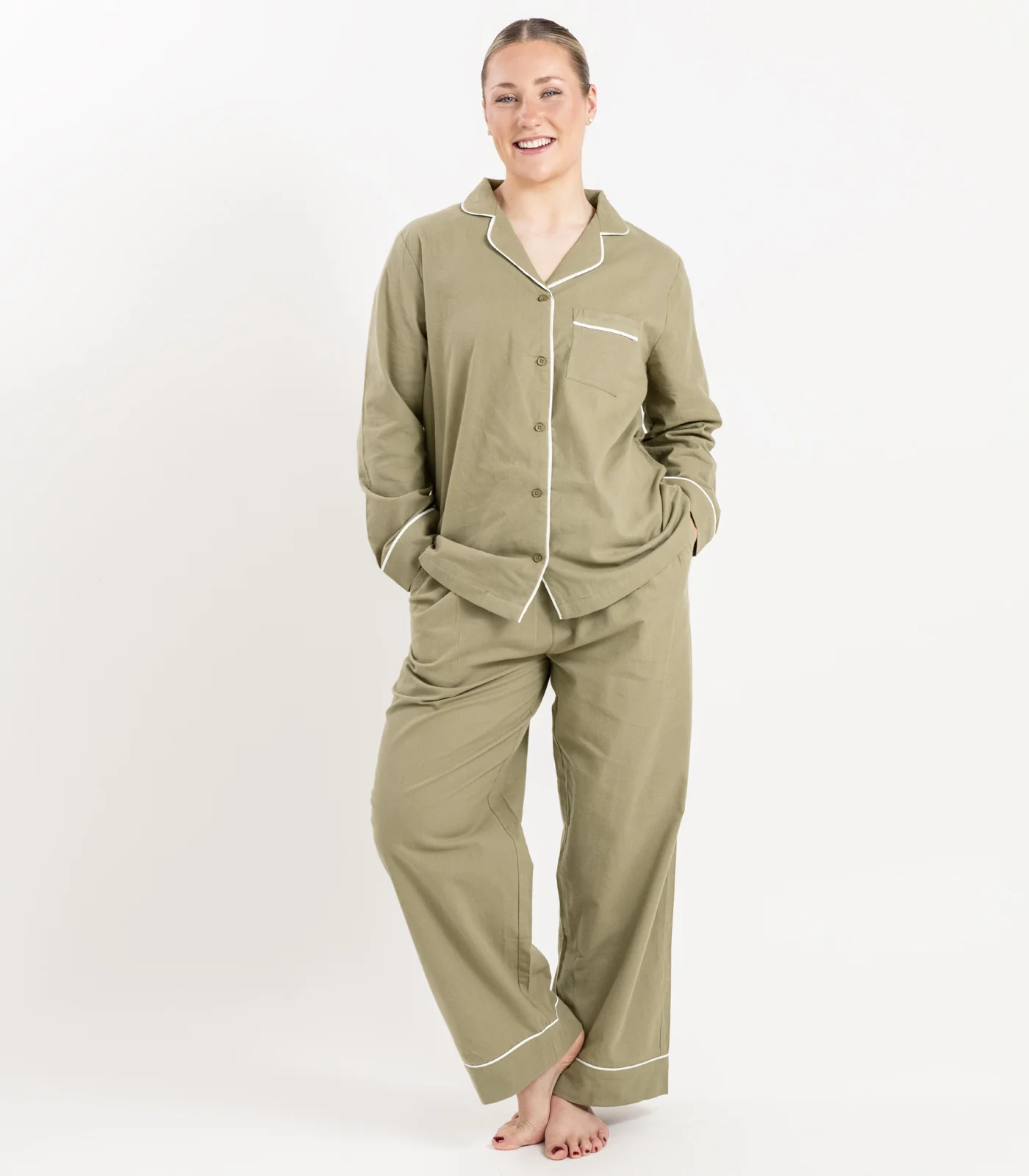Organic Cotton Flannelette Long PJ Set - Image 21