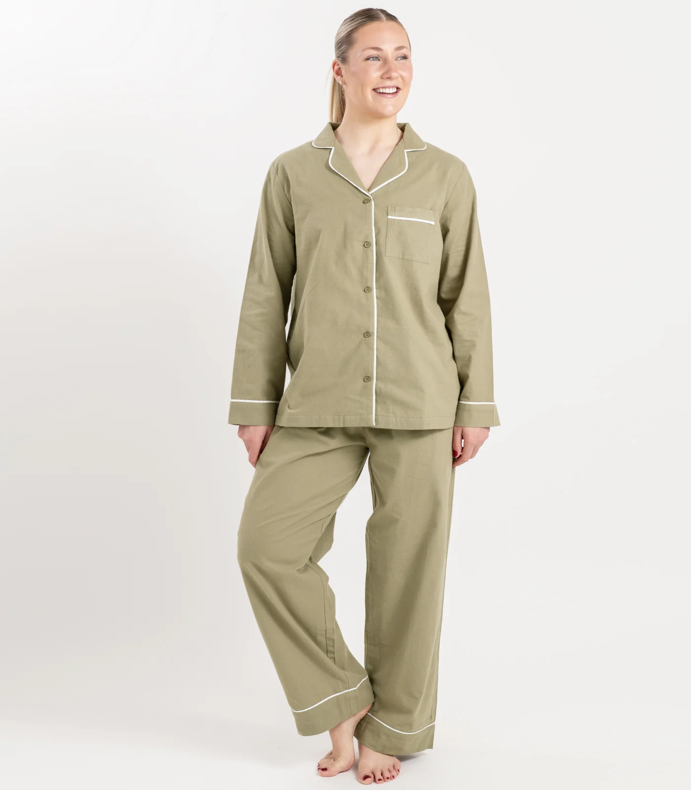 Organic Cotton Flannelette Long PJ Set - Image 22