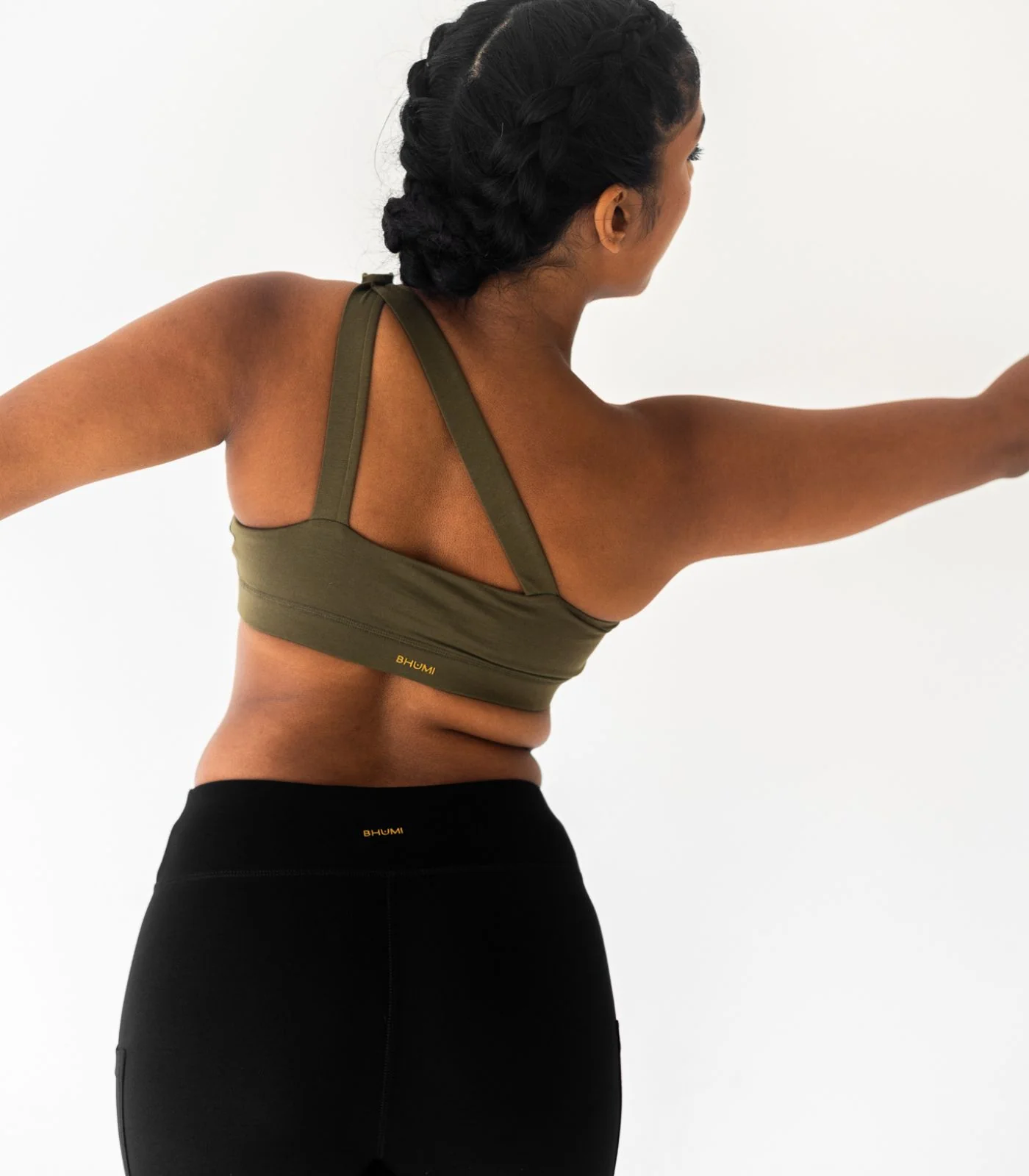 Organic Cotton One Shoulder Crop Top - Last Chance - Image 11