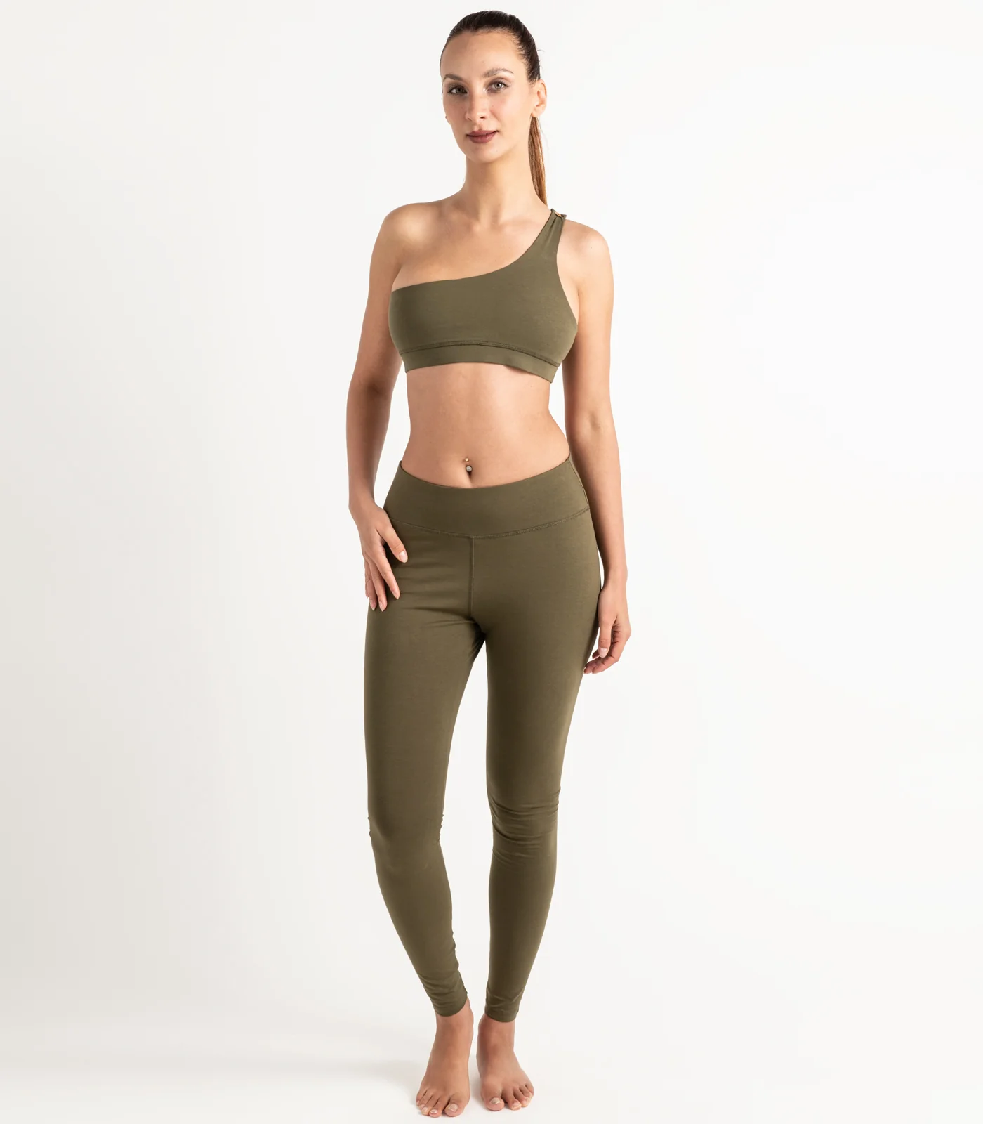 Organic Cotton One Shoulder Crop Top - Last Chance - Image 17