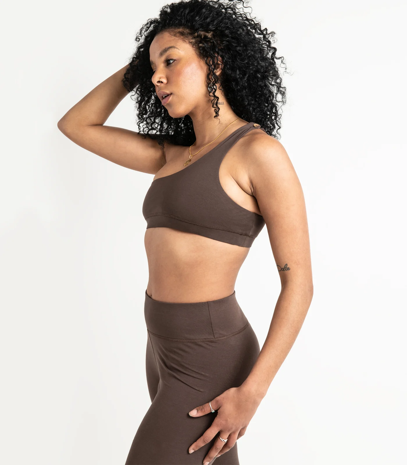 Organic Cotton One Shoulder Crop Top - Last Chance - Image 4