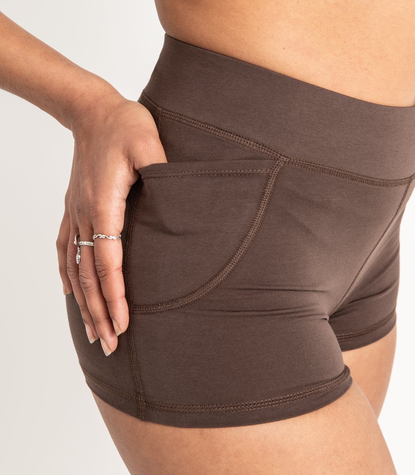 Organic Cotton Pocket Bike Short Shorties - Last Chance - Image 2