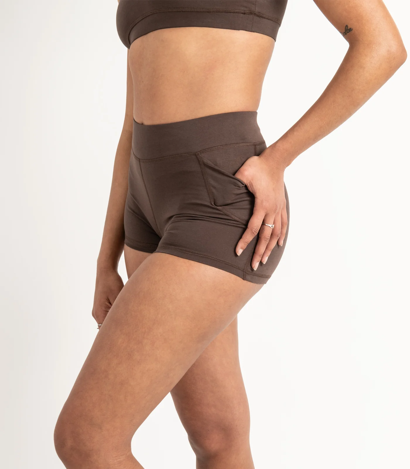 Organic Cotton Pocket Bike Short Shorties - Last Chance - Image 3