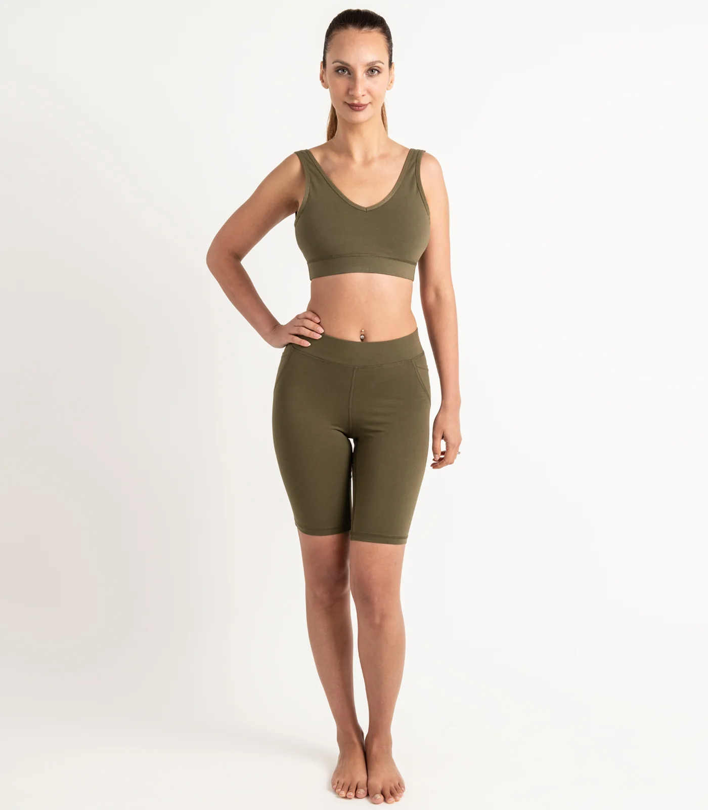 Organic Cotton Pocket Long Bike Shorts - Last Chance - Image 10