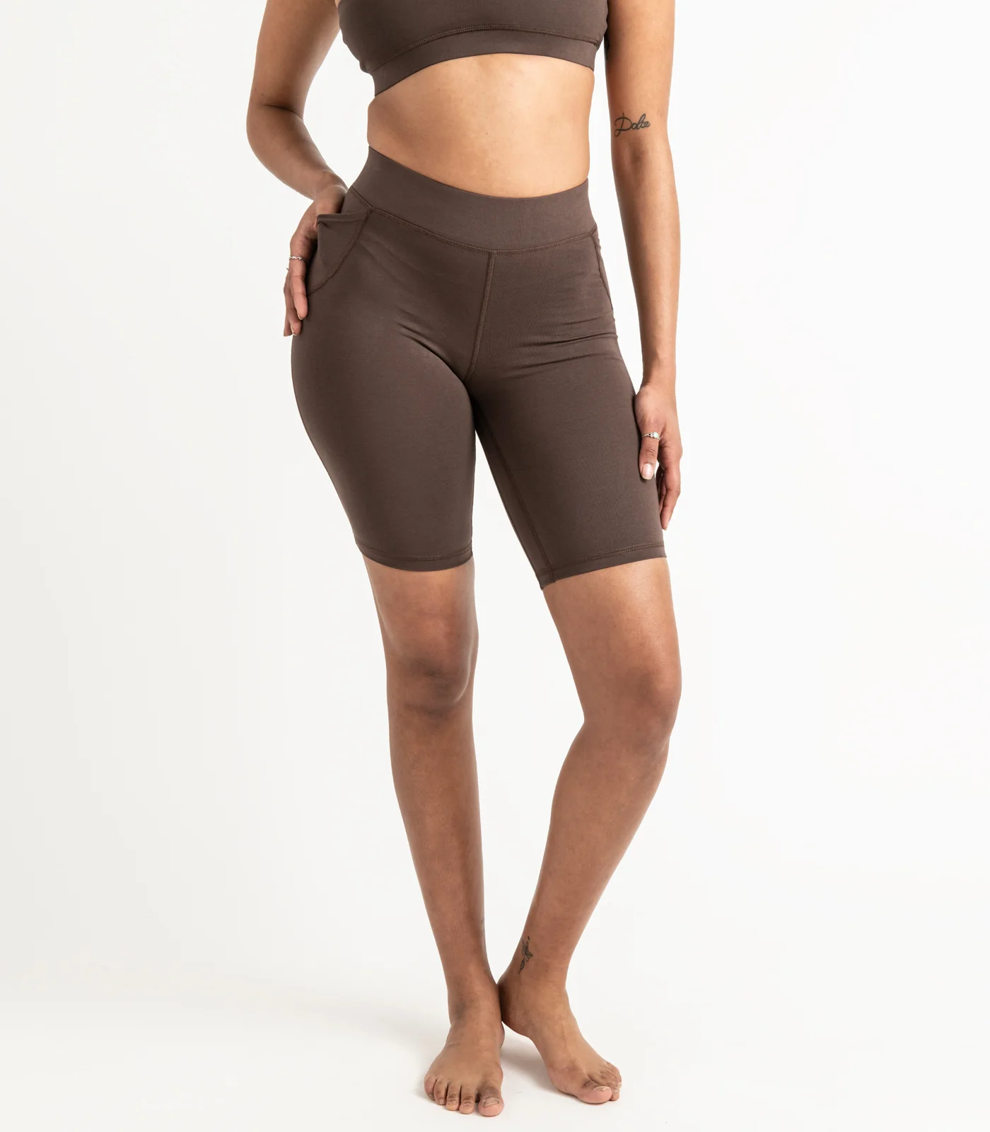 Organic Cotton Pocket Long Bike Shorts - Last Chance - Image 2
