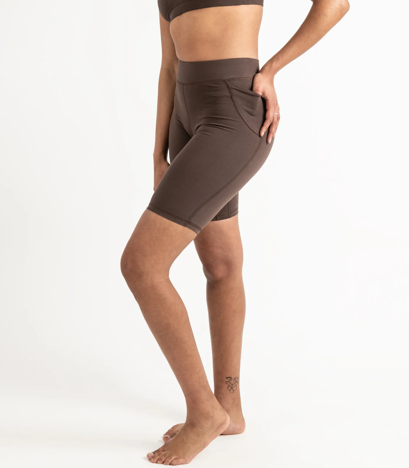 Organic Cotton Pocket Long Bike Shorts - Last Chance - Image 3