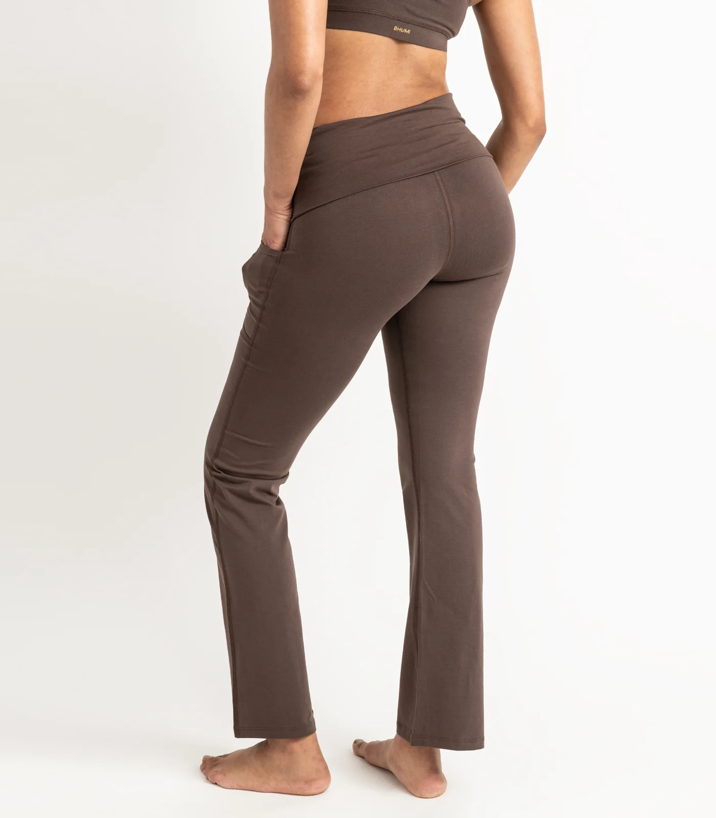 Organic Cotton Pocket Wide Leg Leggings - Last Chance - Image 3