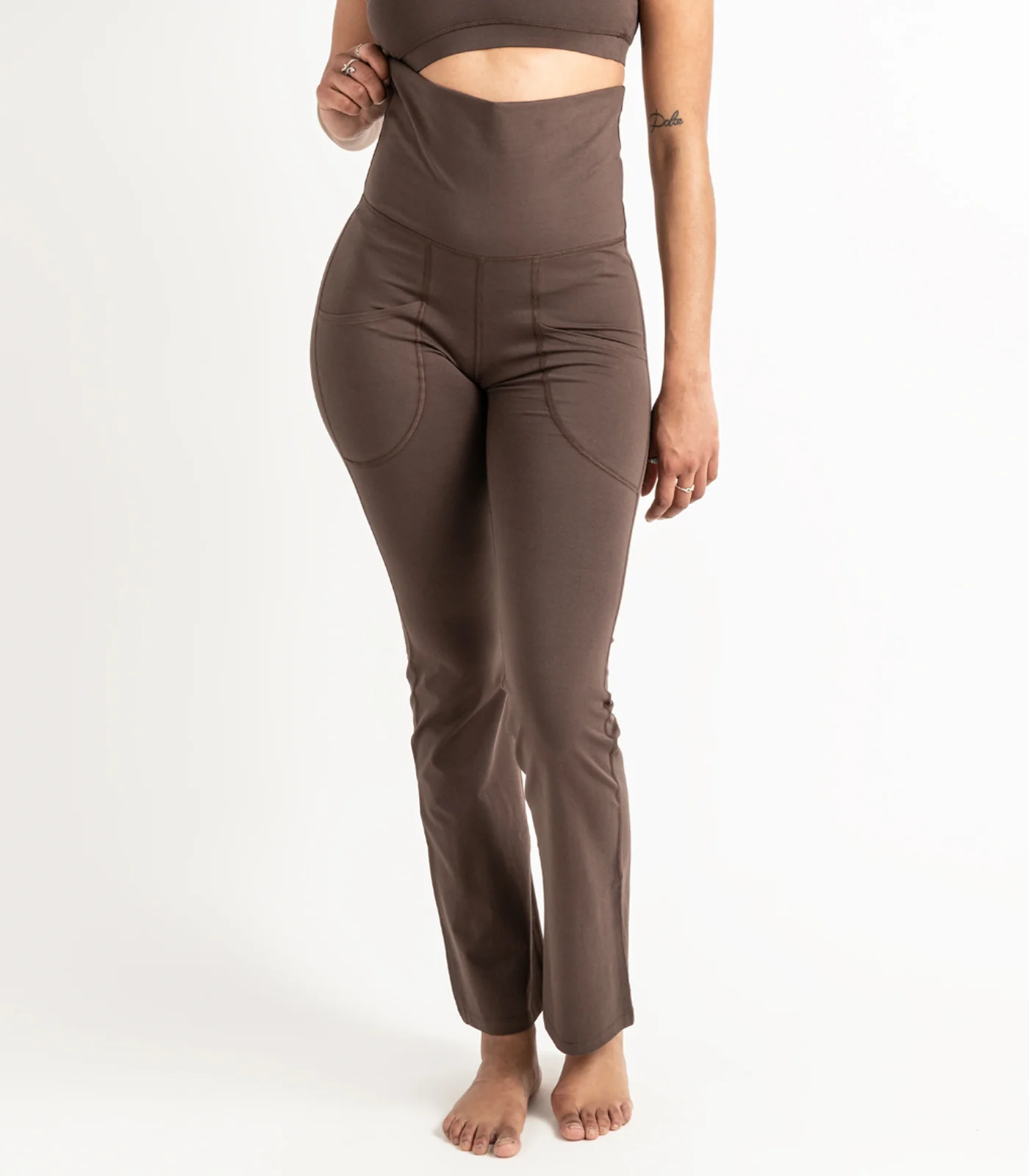 Organic Cotton Pocket Wide Leg Leggings - Last Chance - Image 6