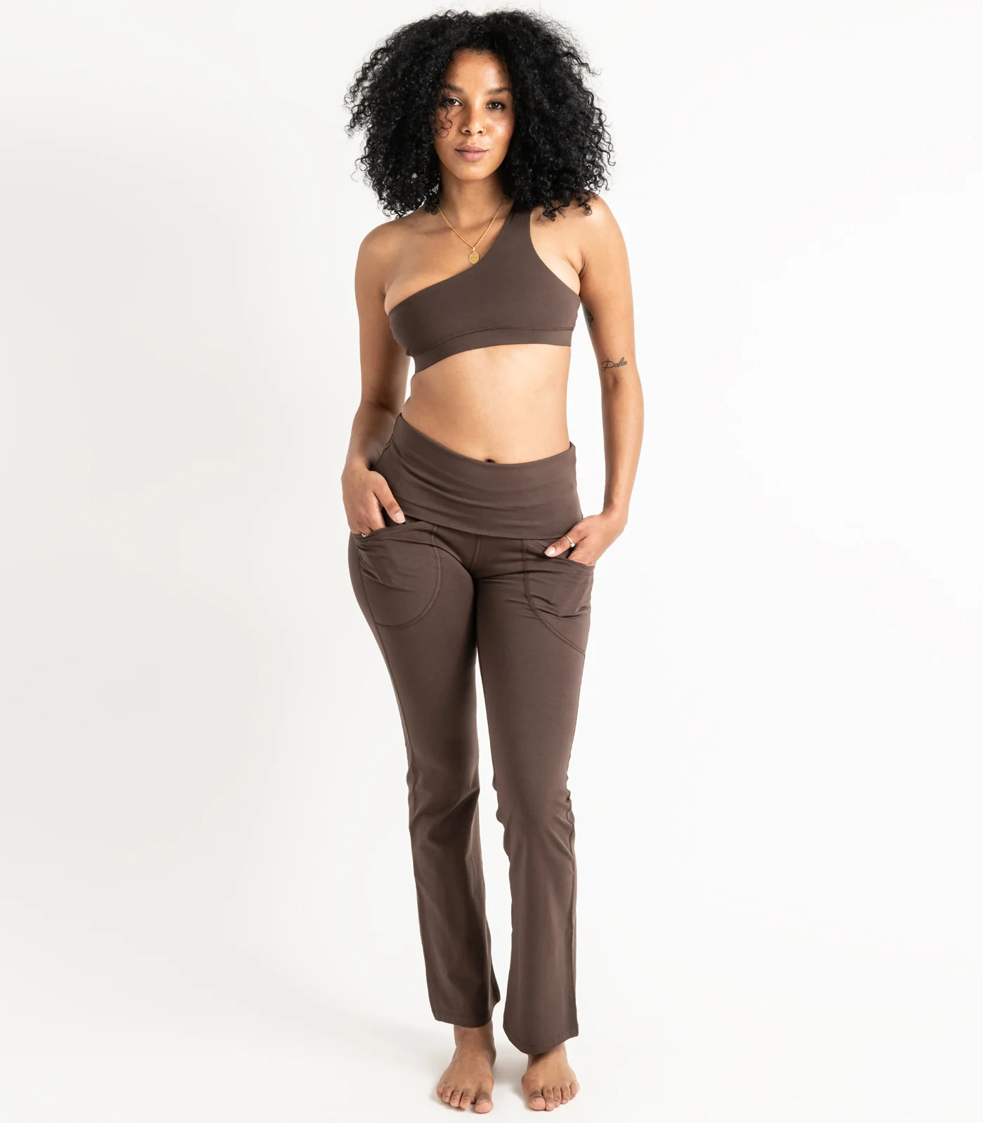 Organic Cotton Pocket Wide Leg Leggings - Last Chance - Image 7