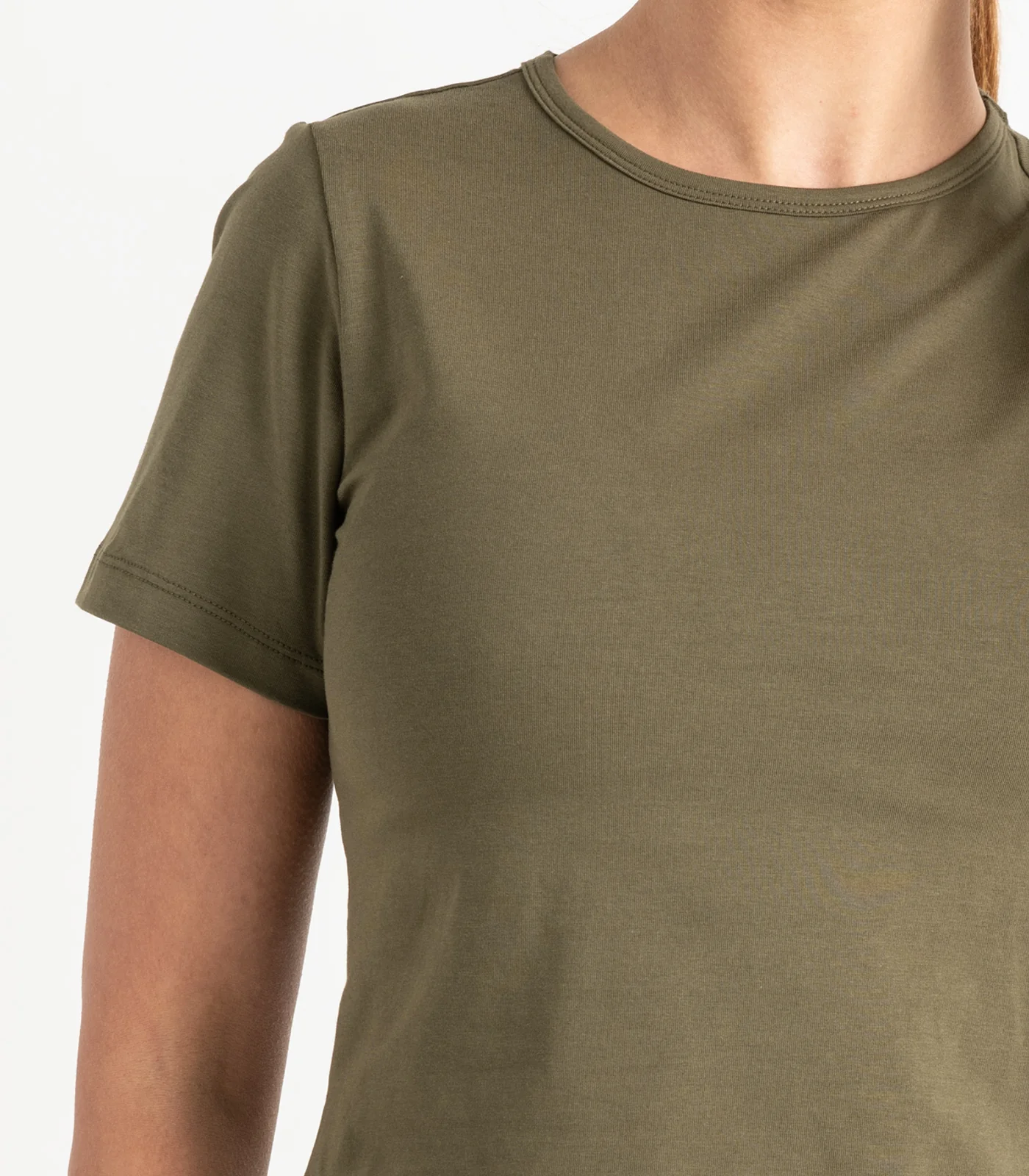 Organic Cotton Short Sleeve Fitted Crop Top - Last Chance - Image 11