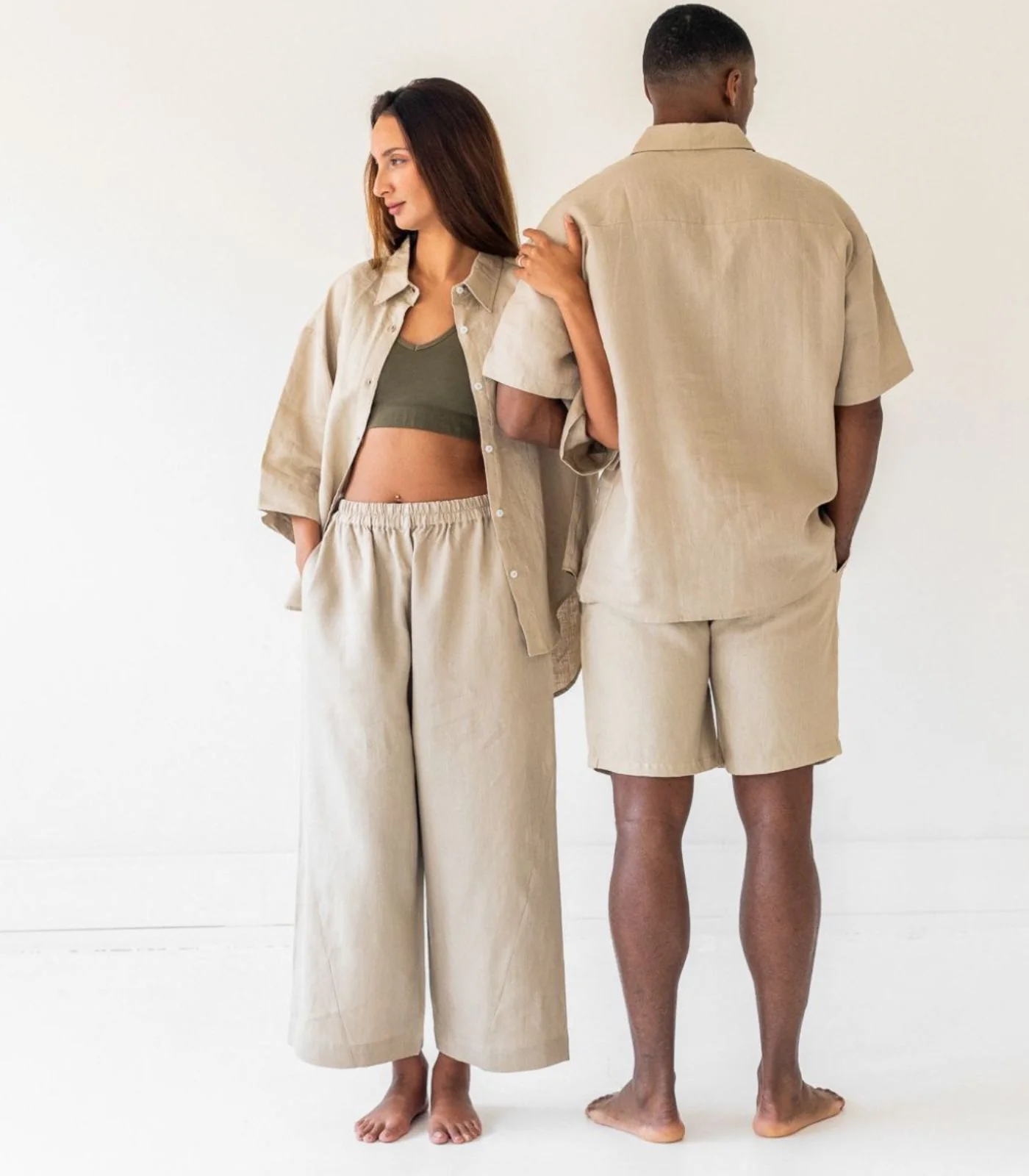 Organic Linen Balloon Lounge Pants - Image 11