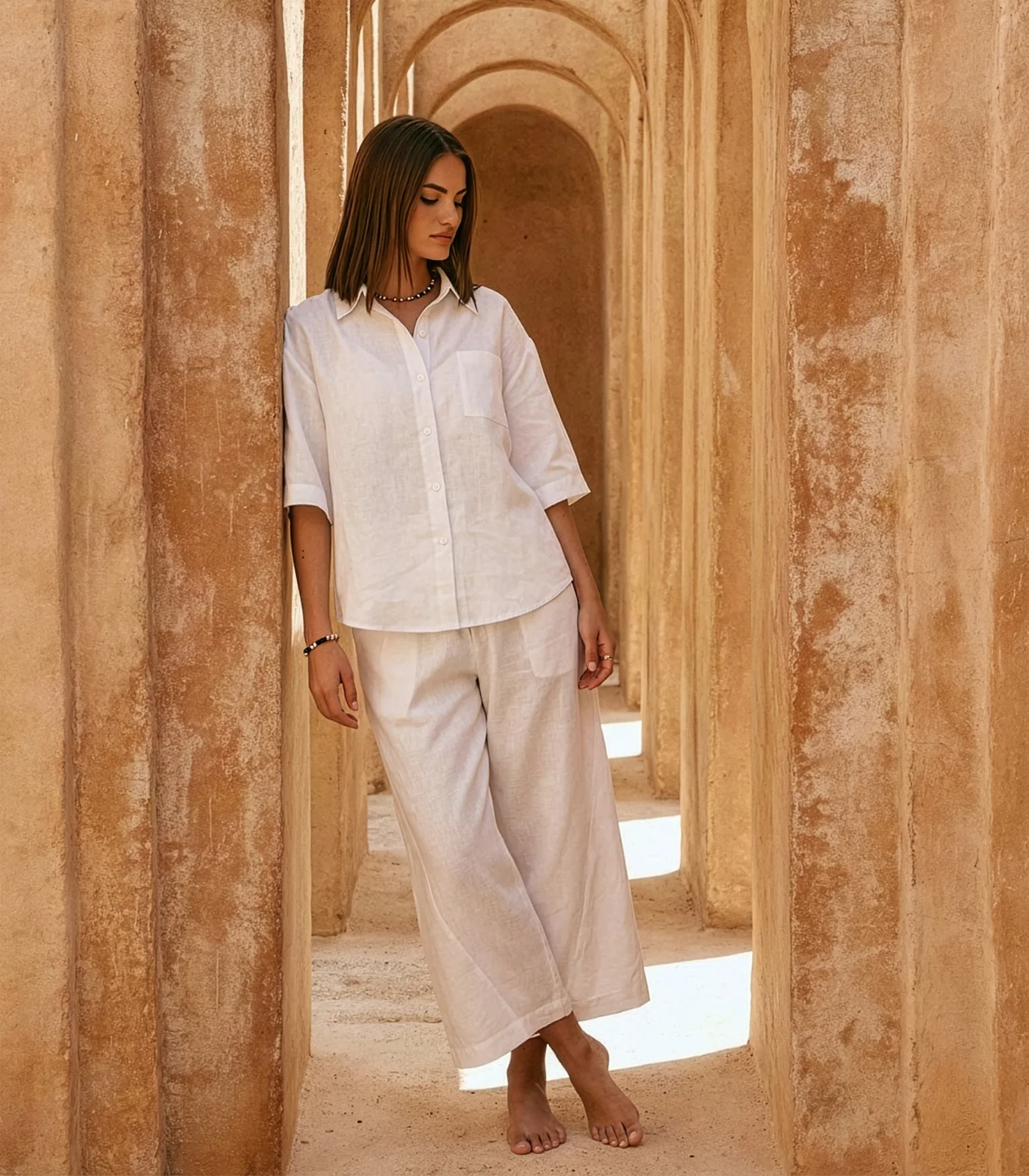 Organic Linen Balloon Lounge Pants - Image 18