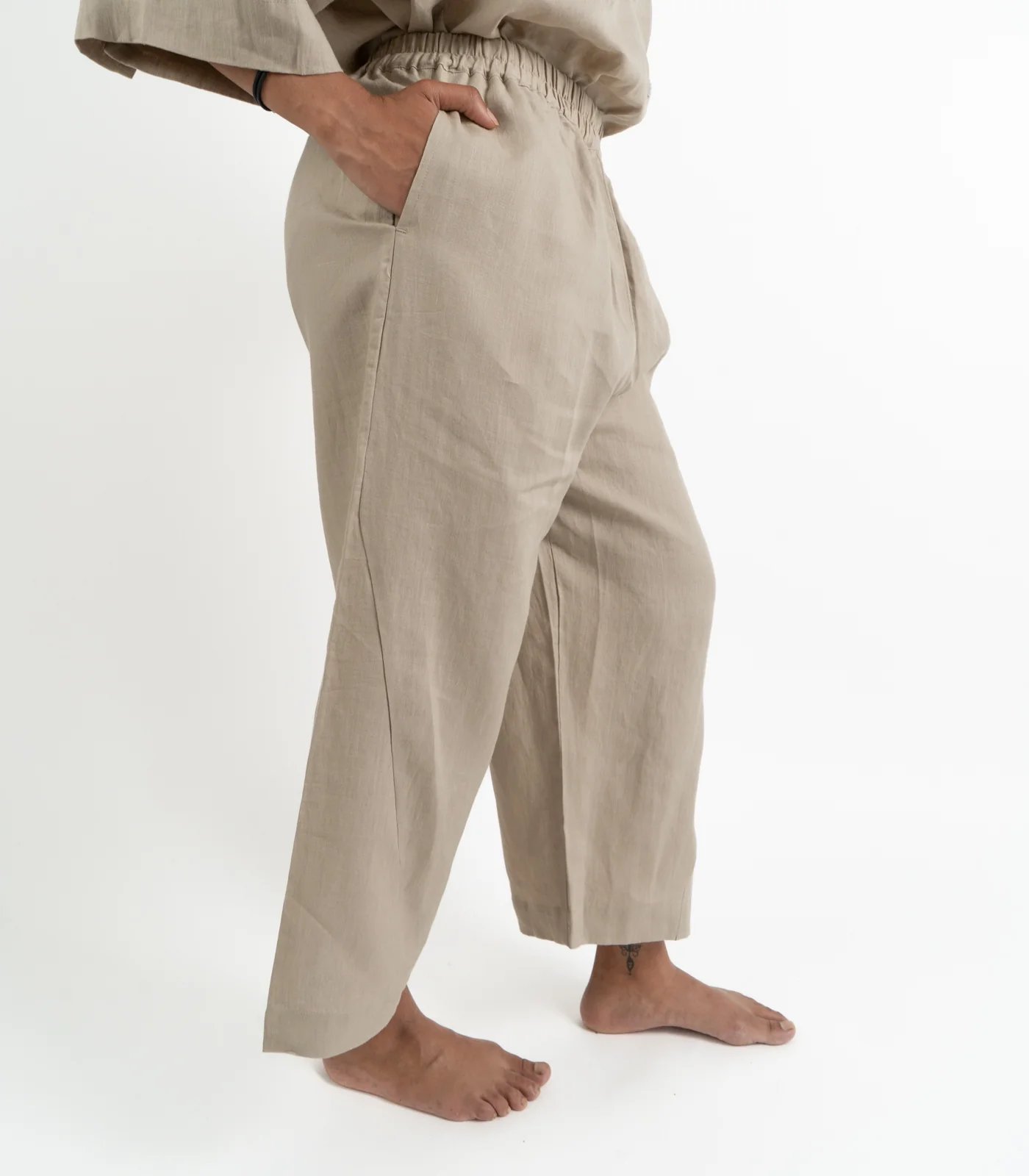 Organic Linen Balloon Lounge Pants & Lounge Shirt - Image 14