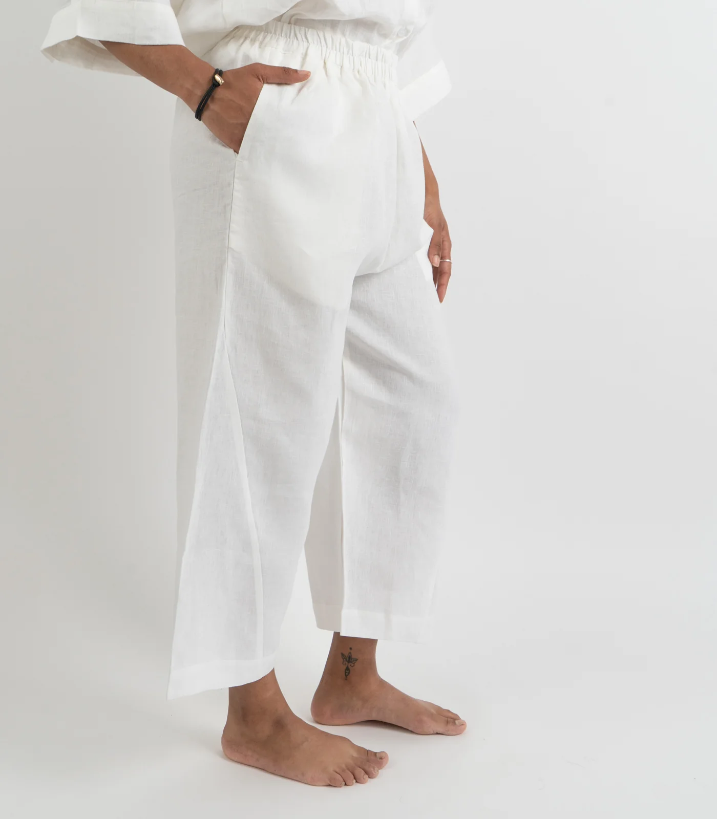 Organic Linen Balloon Lounge Pants & Lounge Shirt - Image 25