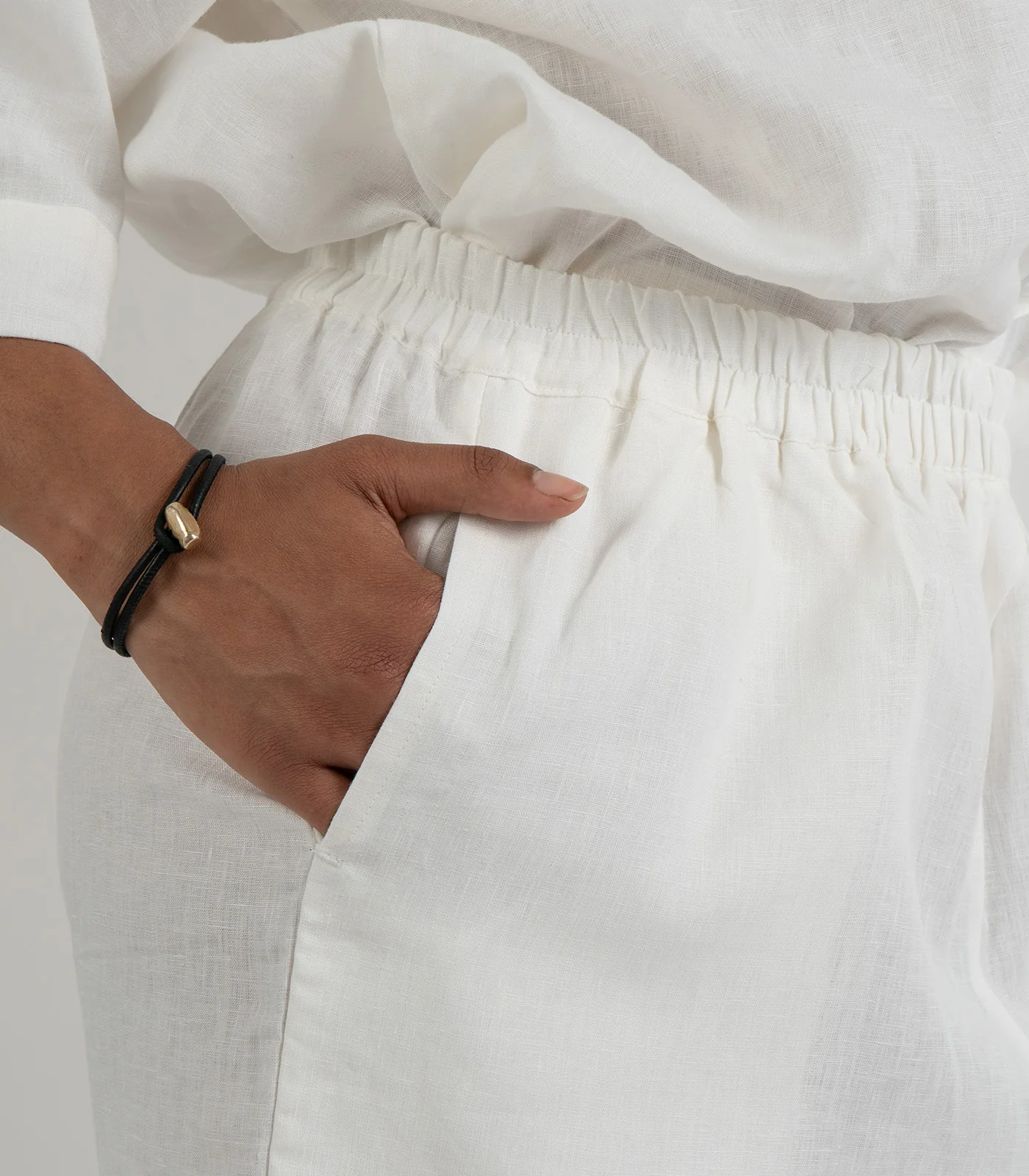 Organic Linen Balloon Lounge Pants & Lounge Shirt - Image 23