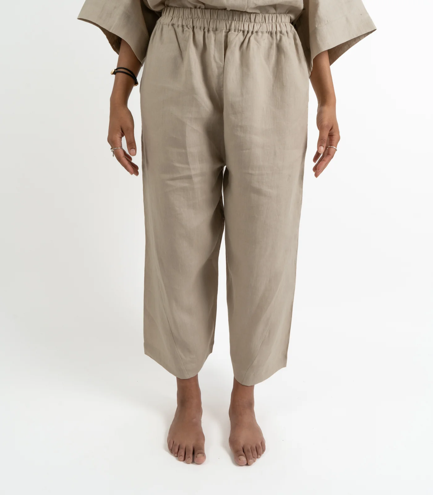 Organic Linen Balloon Lounge Pants & Sleeveless Lounge Shirt - Image 19