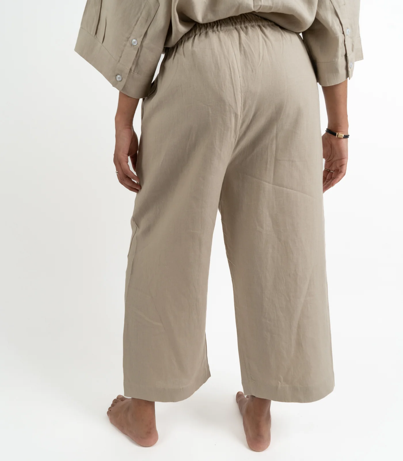 Organic Linen Balloon Lounge Pants & Lounge Shirt - Image 15