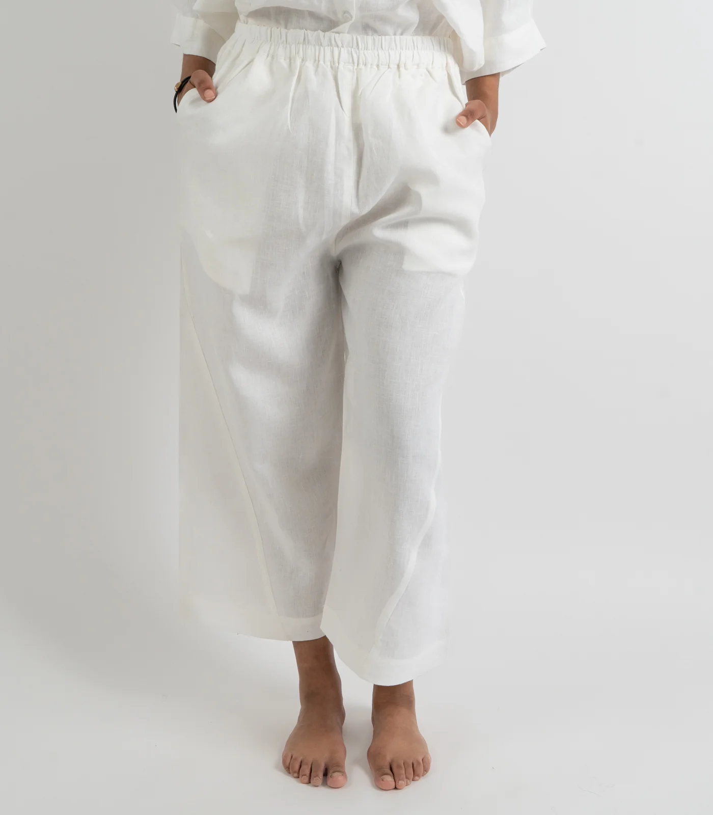 Organic Linen Balloon Lounge Pants & Lounge Shirt - Image 24