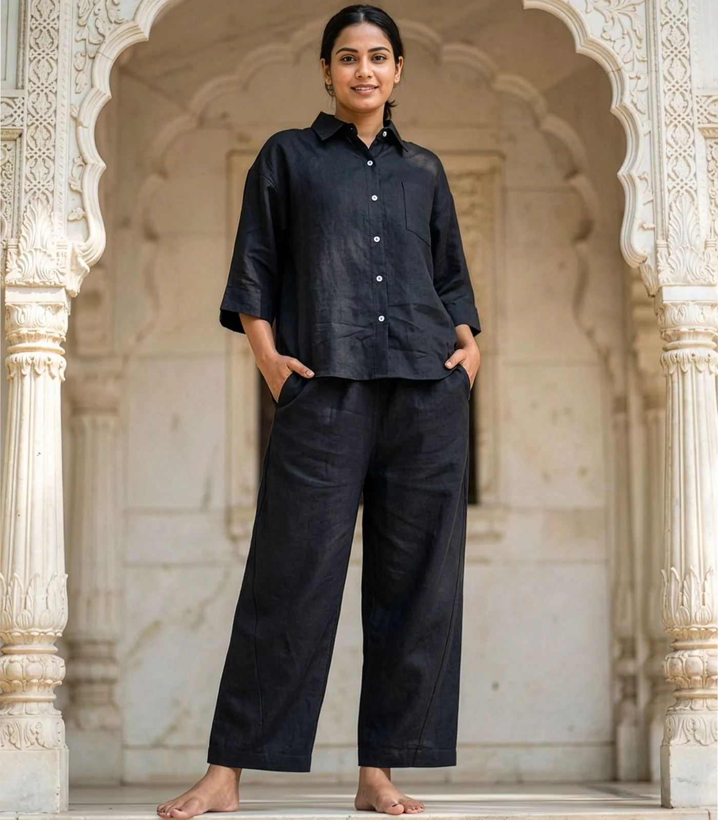 Organic Linen Balloon Lounge Pants (2 Pack) - Image 3
