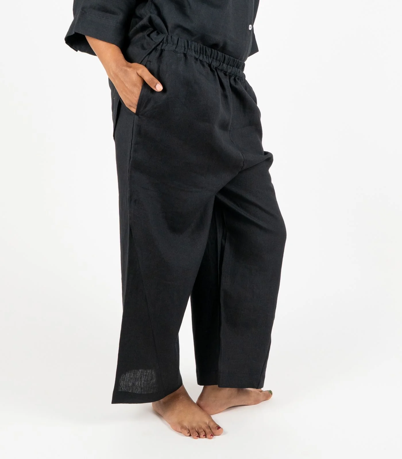 Organic Linen Balloon Lounge Pants - Image 4