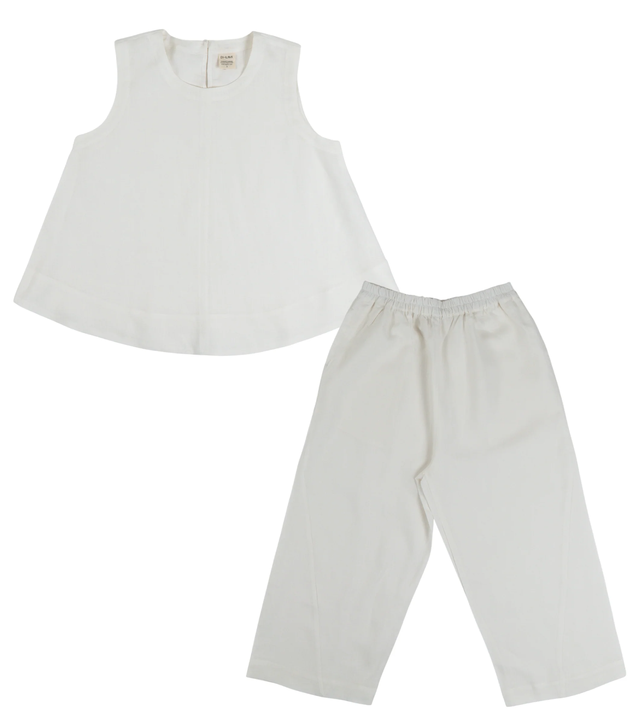 Organic Linen Balloon Lounge Pants & Sleeveless Lounge Shirt - Image 24