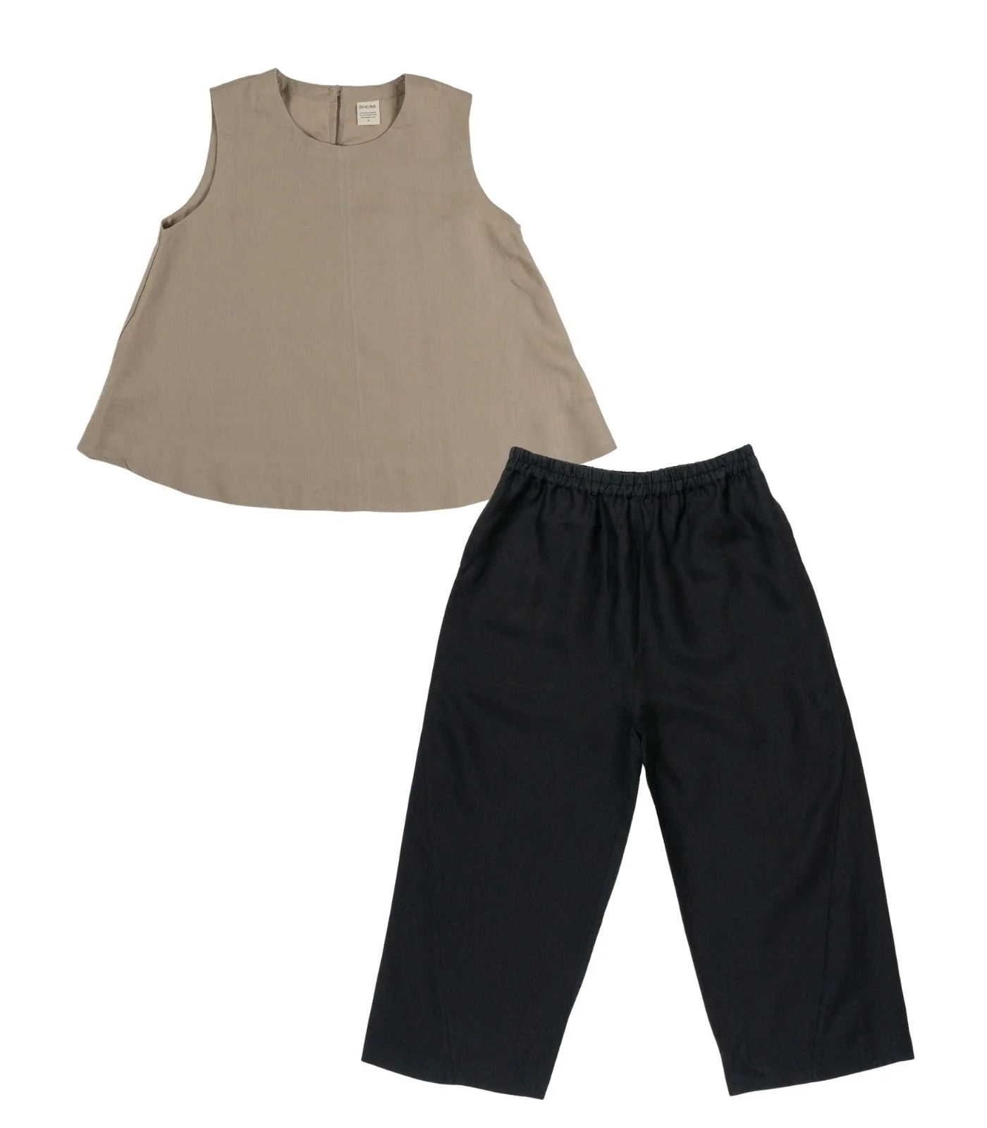 Organic Linen Balloon Lounge Pants & Sleeveless Lounge Shirt - Image 9