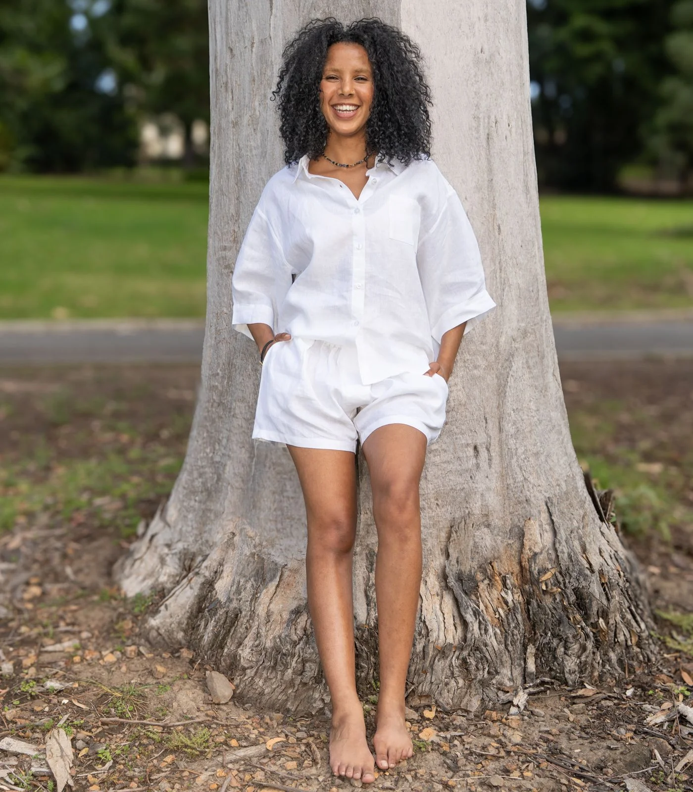 Organic Linen Boxy Lounge Shorts (2 Pack) - Image 20
