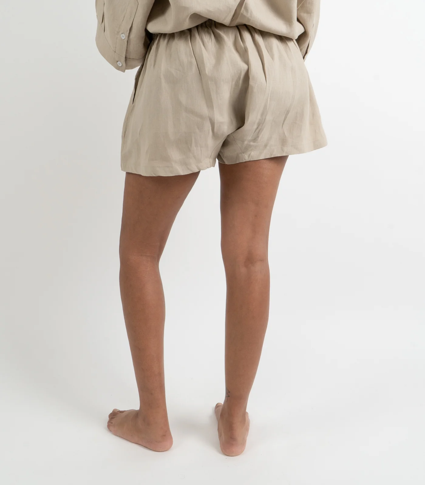 Organic Linen Boxy Lounge Shorts - Image 23