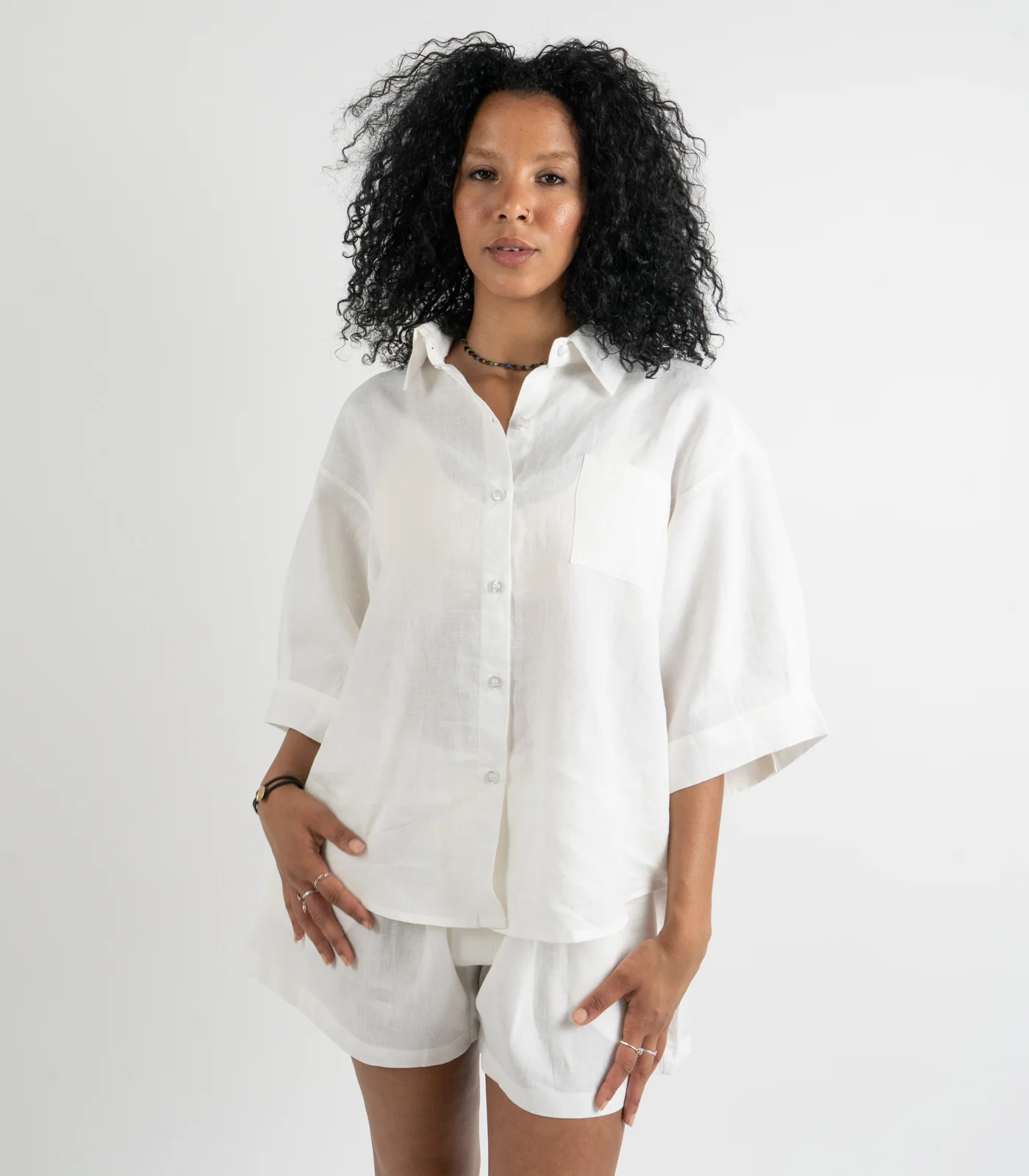 Organic Linen Lounge Shirt (2 Pack) - Image 14