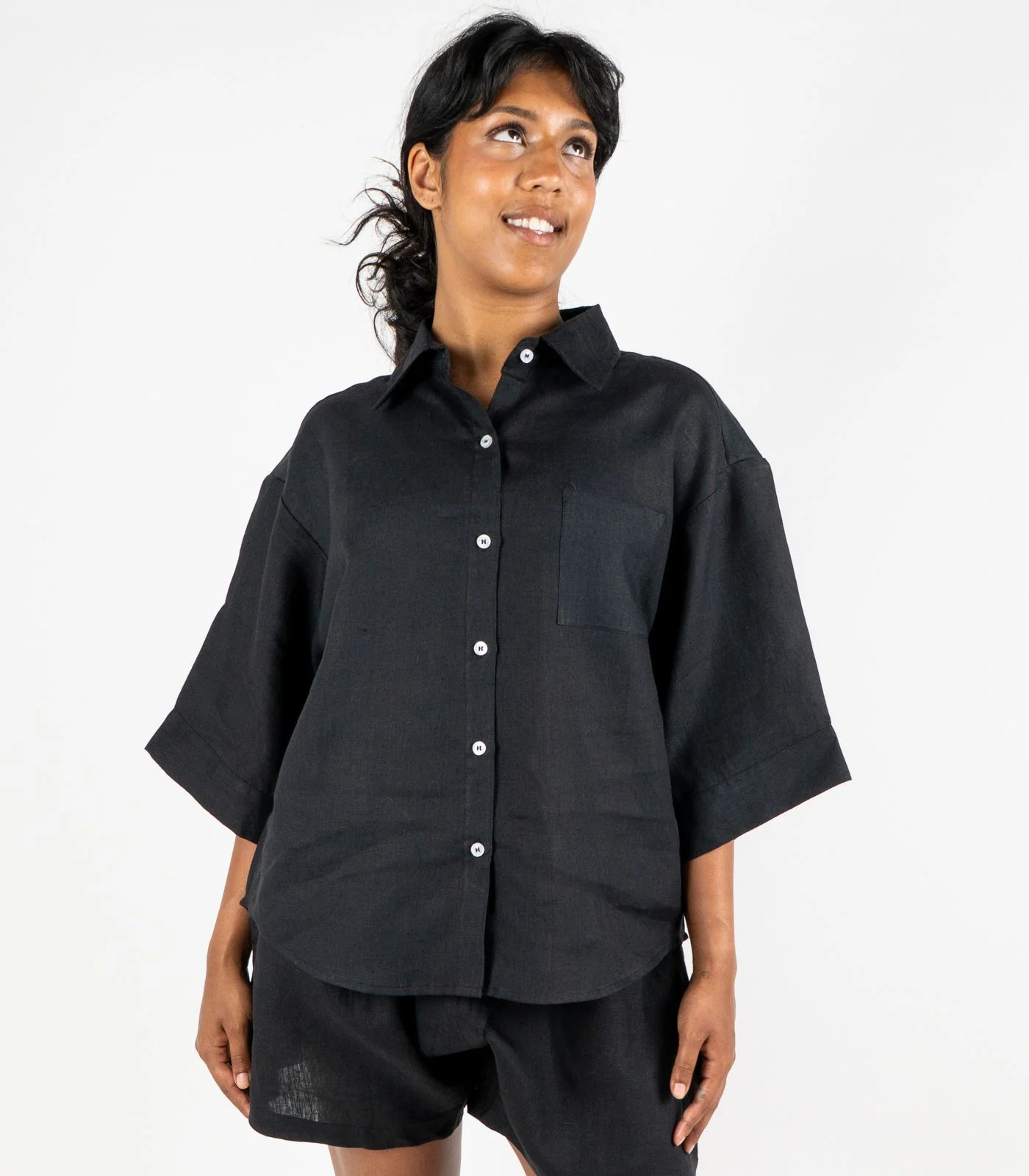 Organic Linen Lounge Shirt (2 Pack) - Image 6