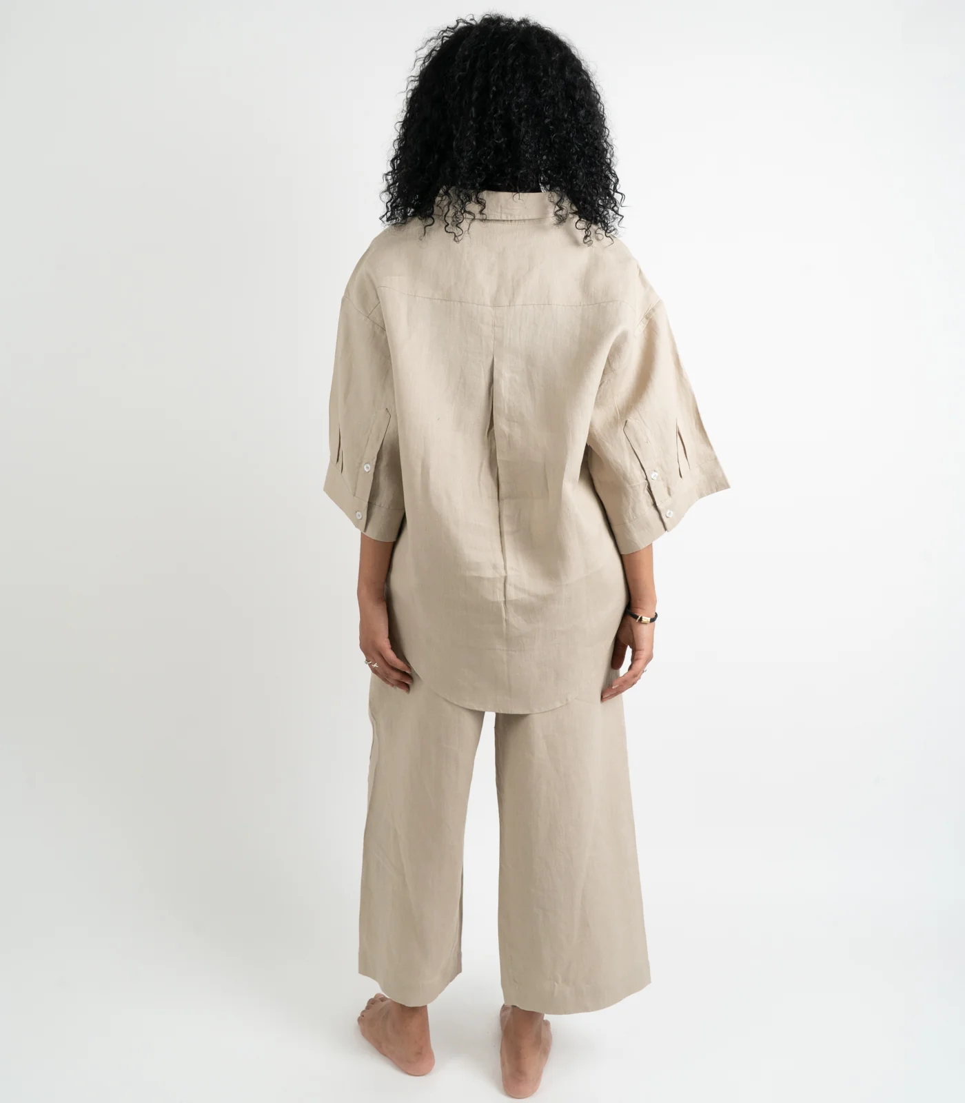 Organic Linen Lounge Shirt - Image 21