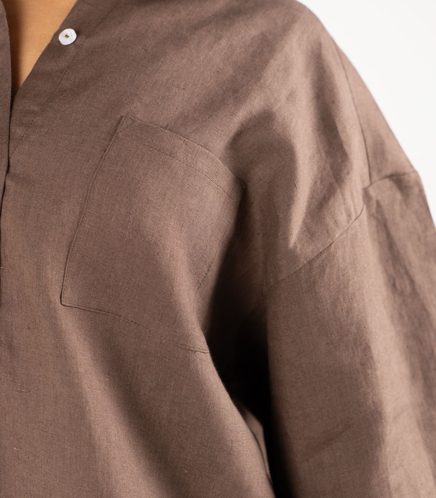 Organic Linen Lounge Shirt - Image 3