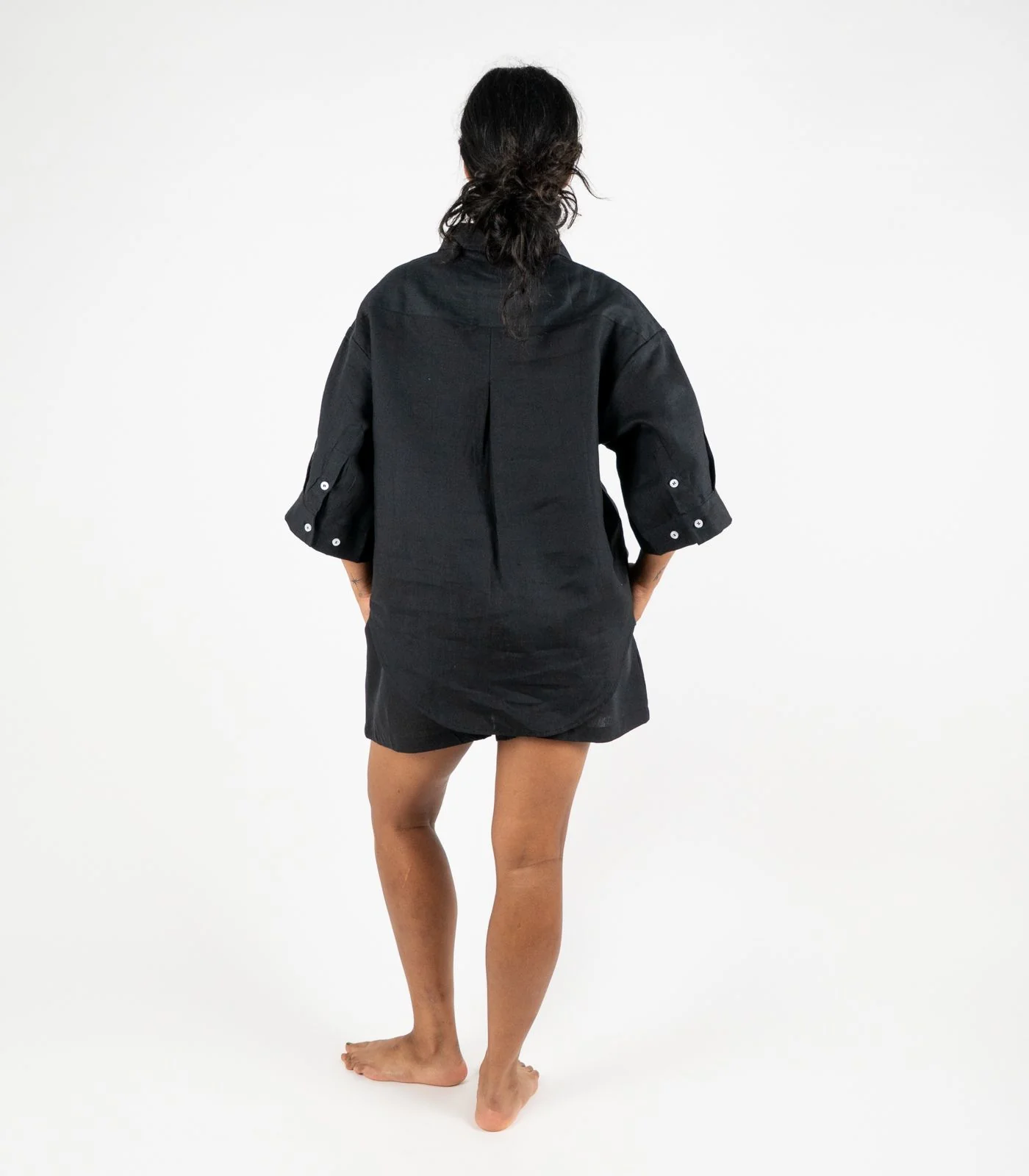 Organic Linen Lounge Shirt - Image 39
