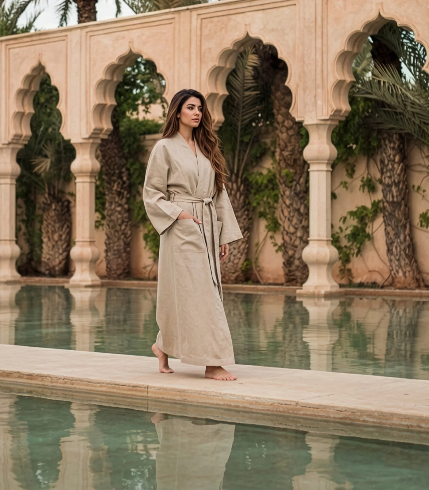 Organic Linen Robe - Image 10