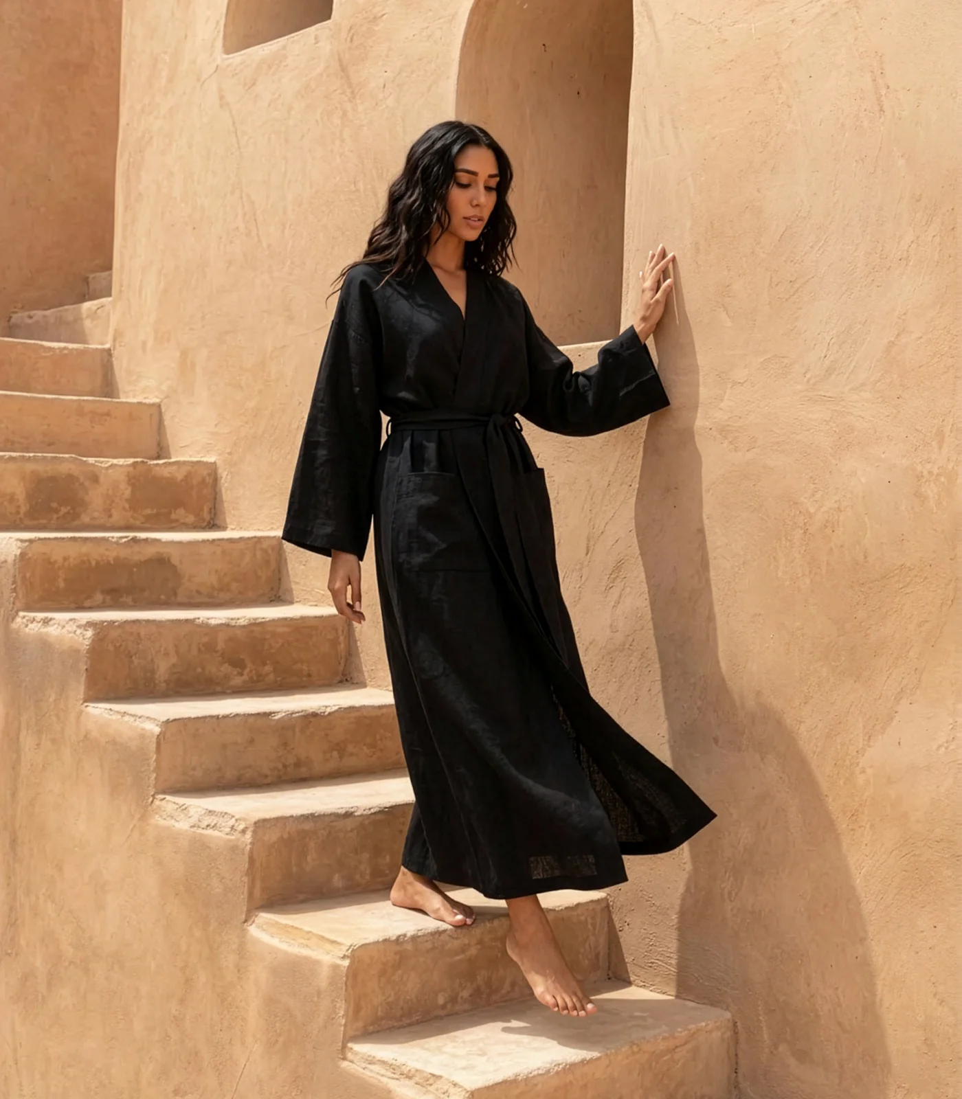 Organic Linen Robe - Image 2