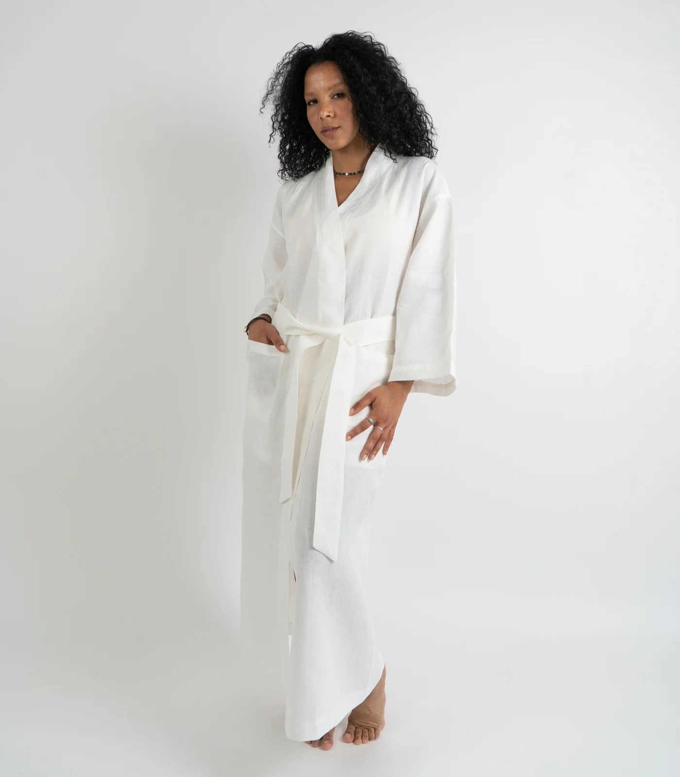 Organic Linen Robe - Image 23