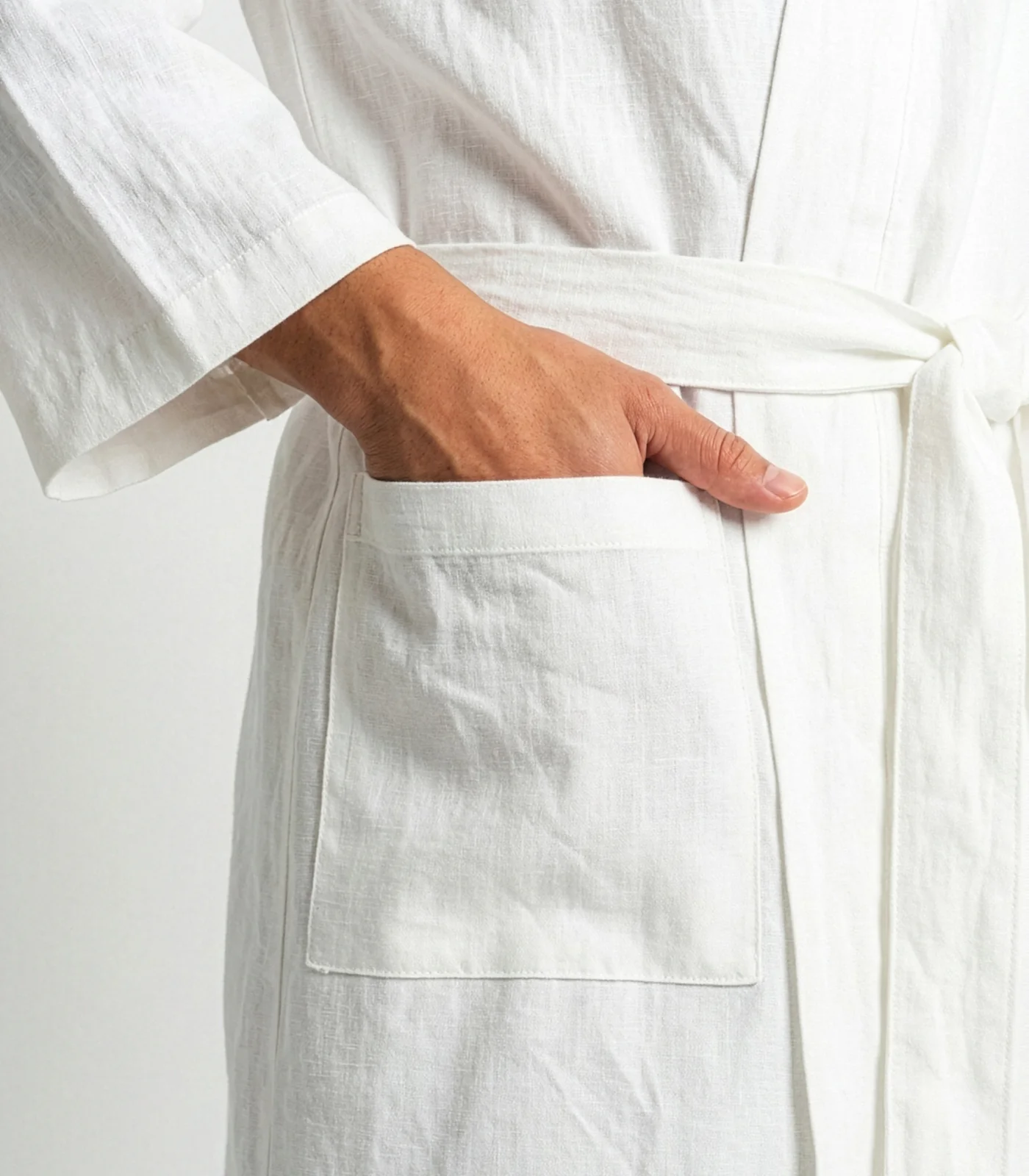 Organic Linen Robe - Image 33