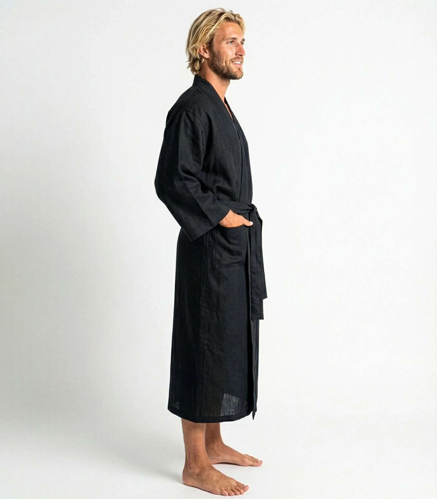 Organic Linen Robe - Image 4