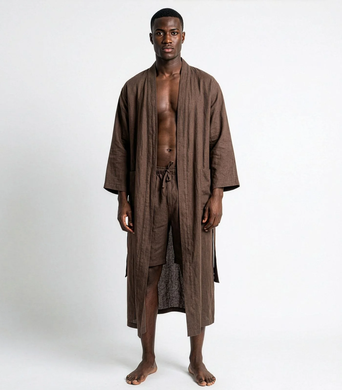 Organic Linen Robe - Image 42