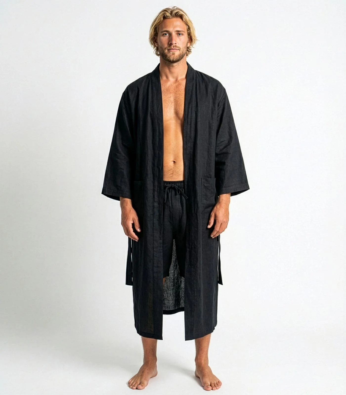 Organic Linen Robe - Image 8
