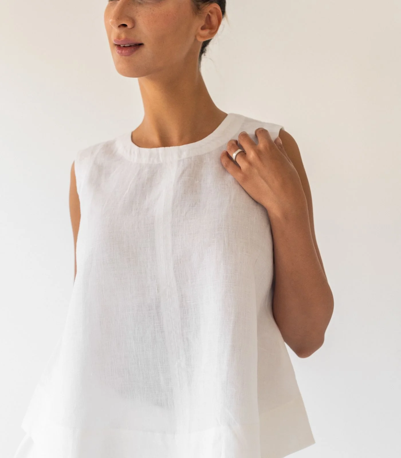 Organic Linen Sleeveless Lounge Shirt (2 Pack) - Image 18